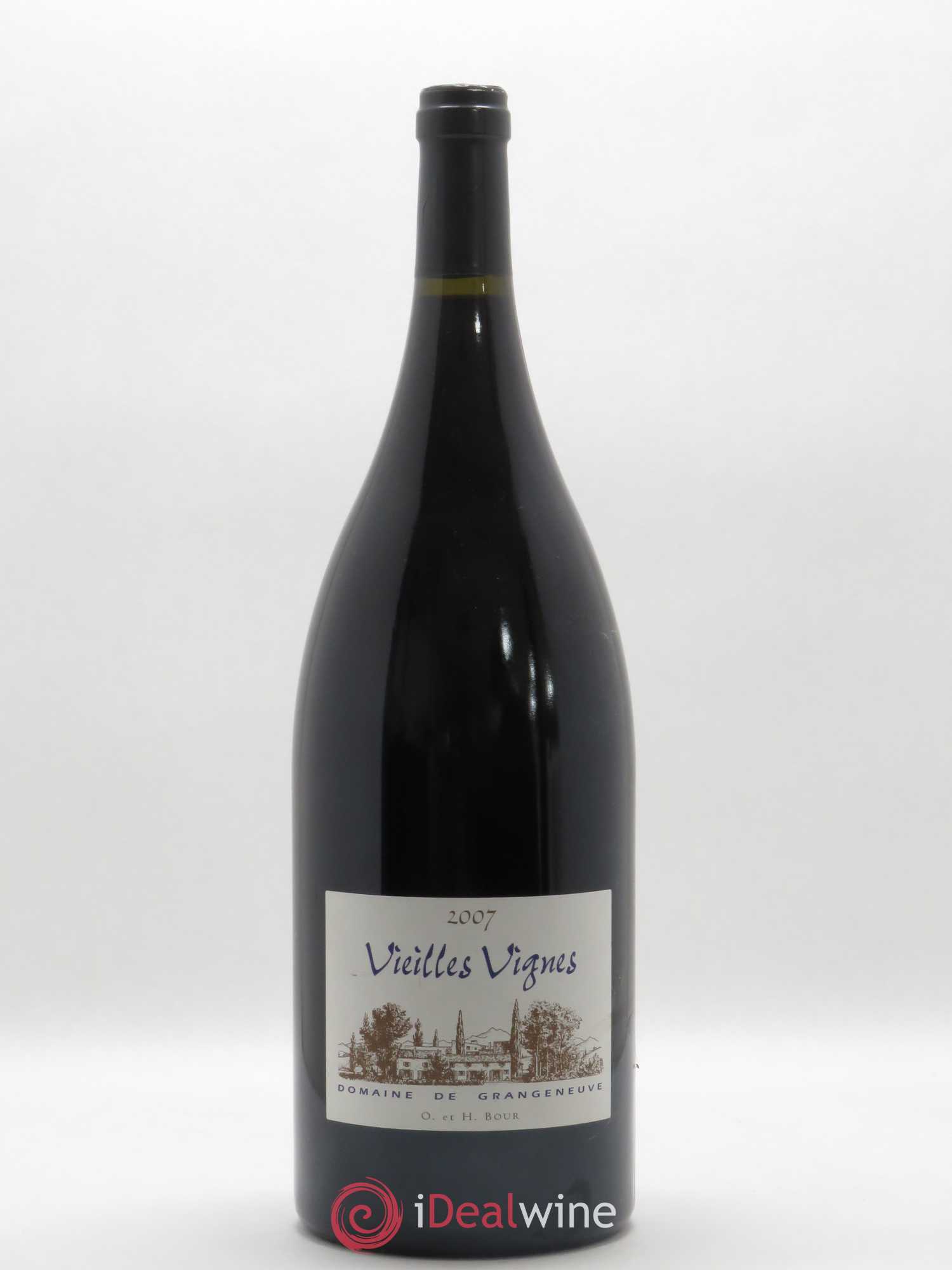 Rhône AOP Grignan les Adhémar Vieilles vignes Domaine de Grangeneuve (sans prix de réserve) 2007 - Posten von 1 Magnum - 0