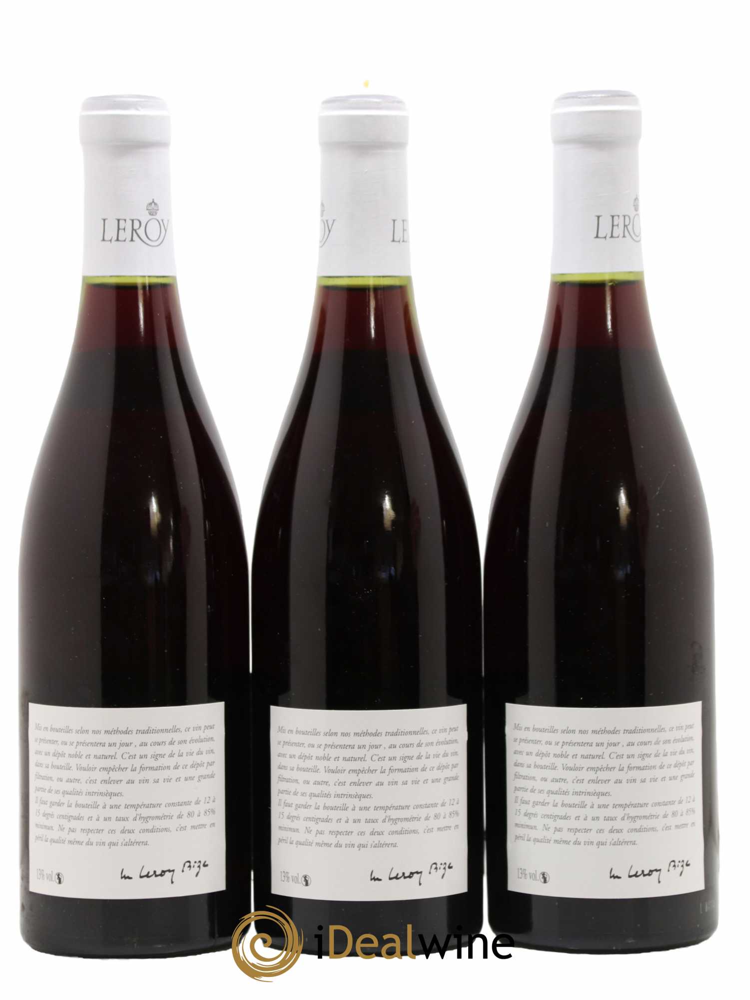 Volnay 1er Cru Leroy SA 1984 - Lot de 3 bouteilles - 1