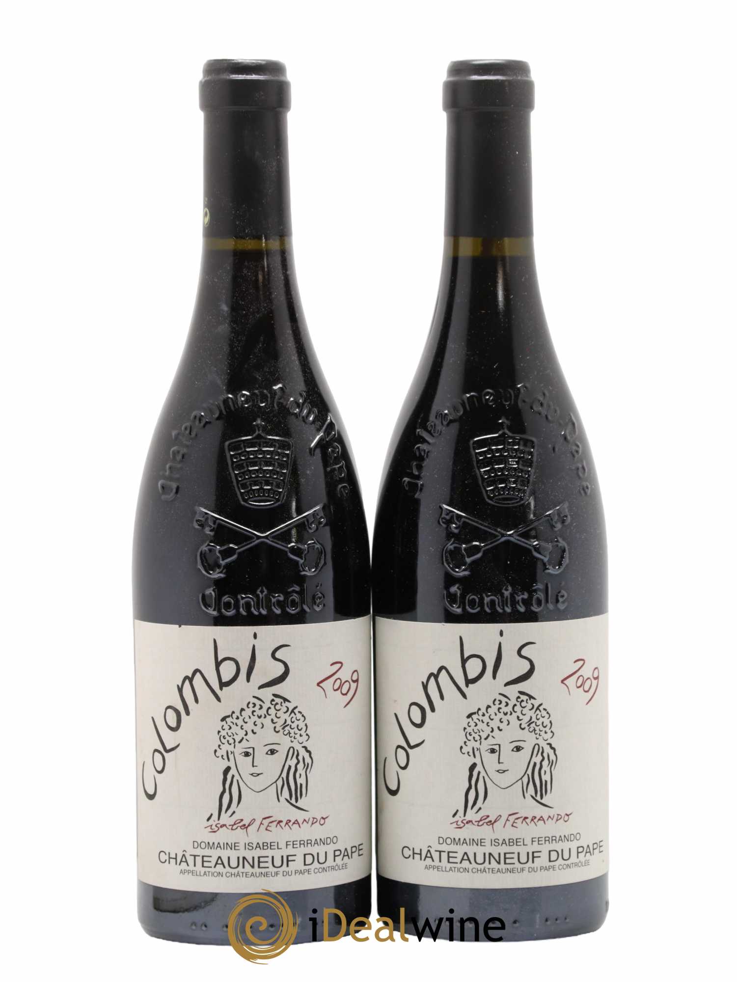 Châteauneuf-du-Pape Colombis Domaine Saint-Préfert Isabelle Ferrando 2009 - Lot de 2 bouteilles - 0