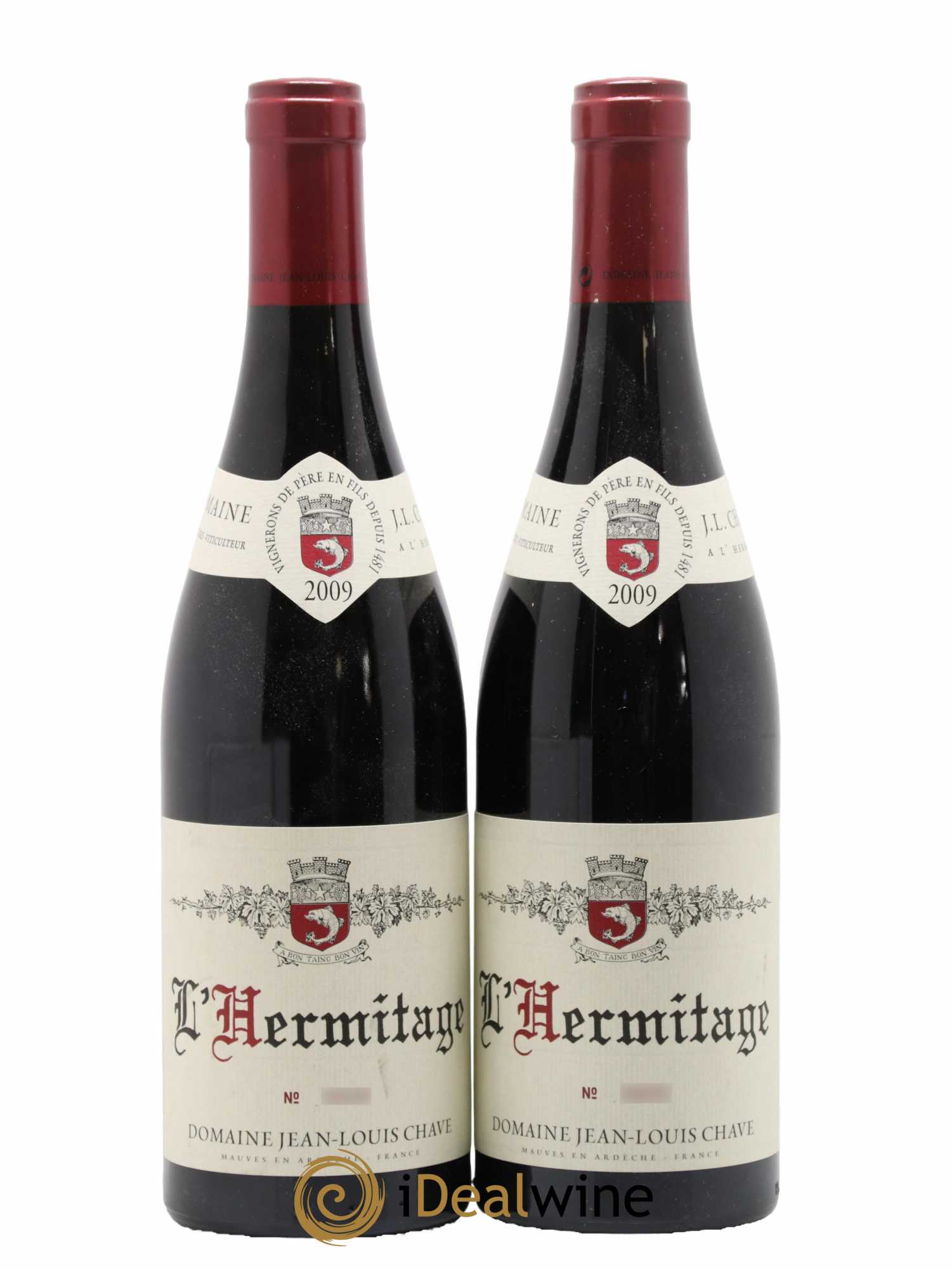 Hermitage Jean-Louis Chave 2009 - Lot de 2 bouteilles - 0