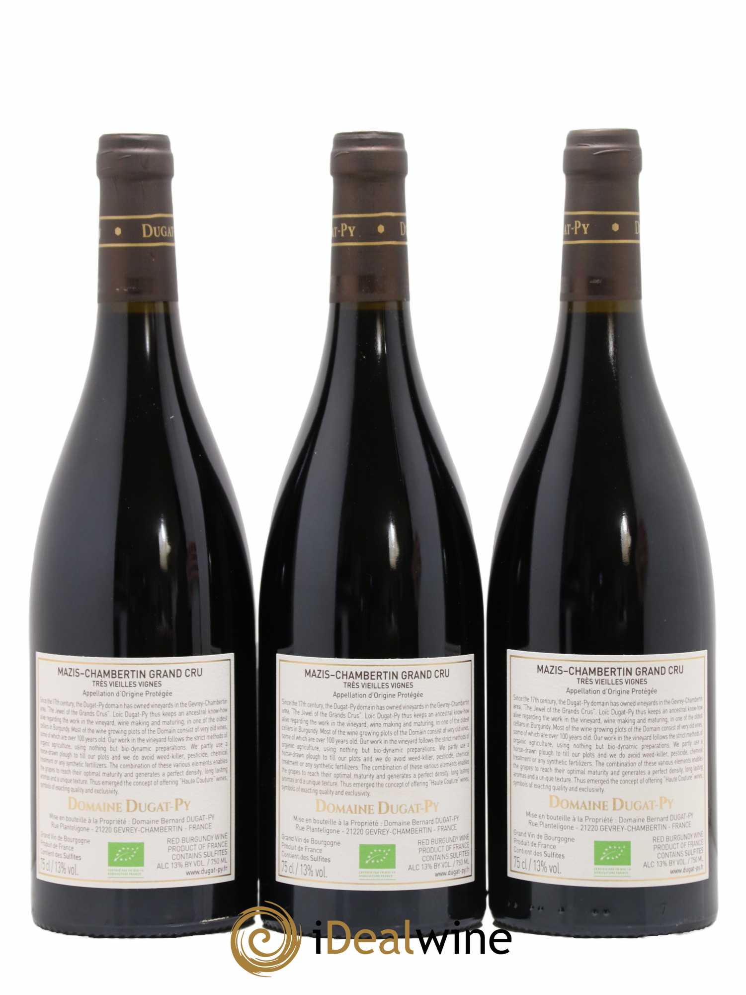 Mazis-Chambertin Grand Cru Vieilles Vignes Dugat-Py 2018 - Lot de 3 bouteilles - 1