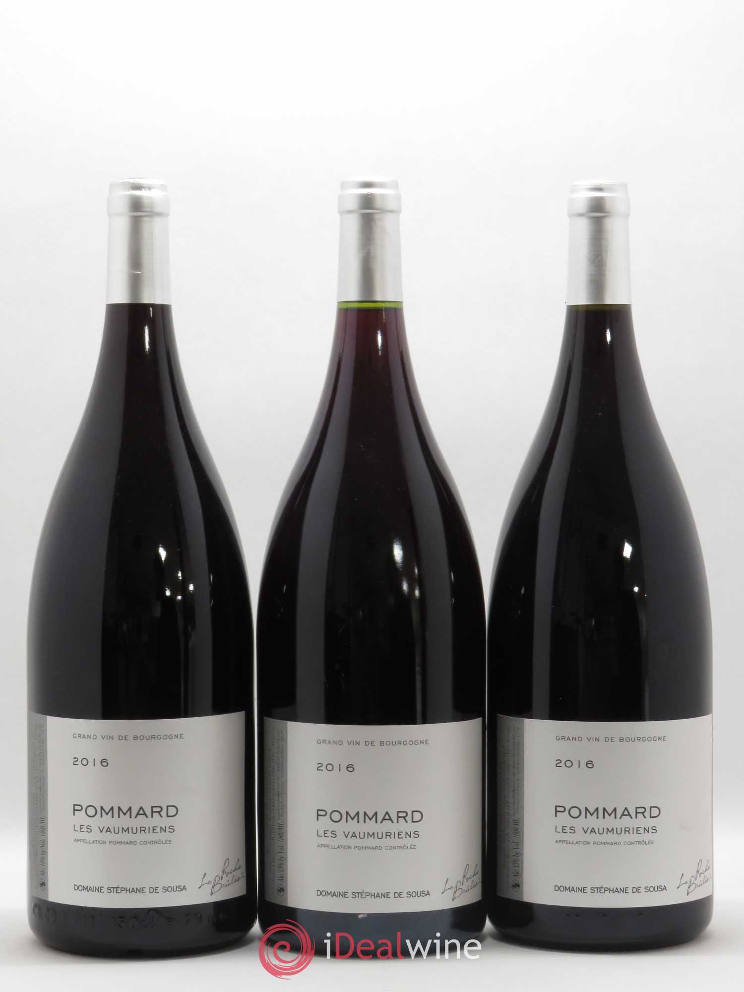 Pommard Les Vaumuriens Stéphane de Sousa 2016 - Posten von 3 Magnum - 0