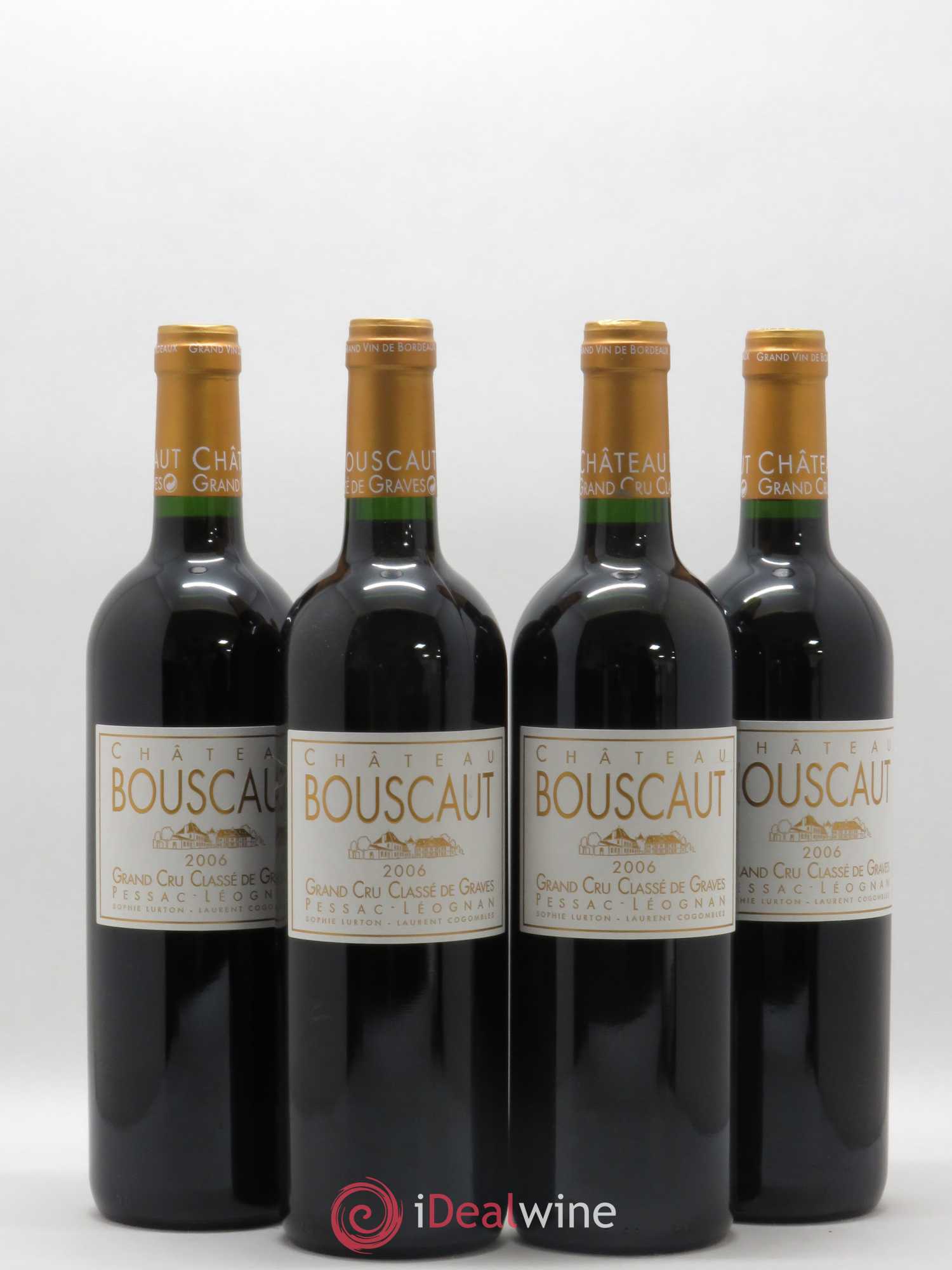 Château Bouscaut Cru Classé de Graves 2006 - Lot de 4 bouteilles - 0