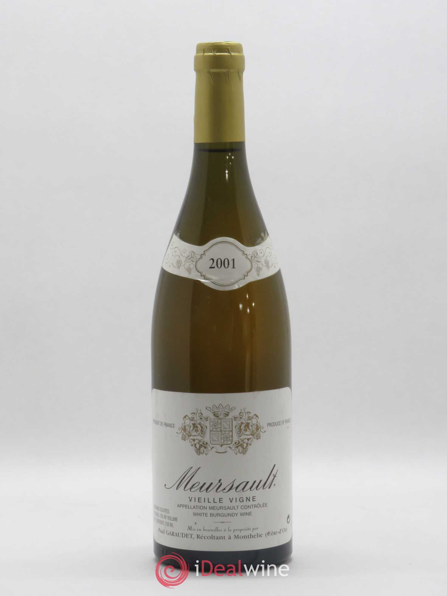 Meursault Vieille vigne Paul Garaudet 2001 - Posten von 1 Flasche - 0