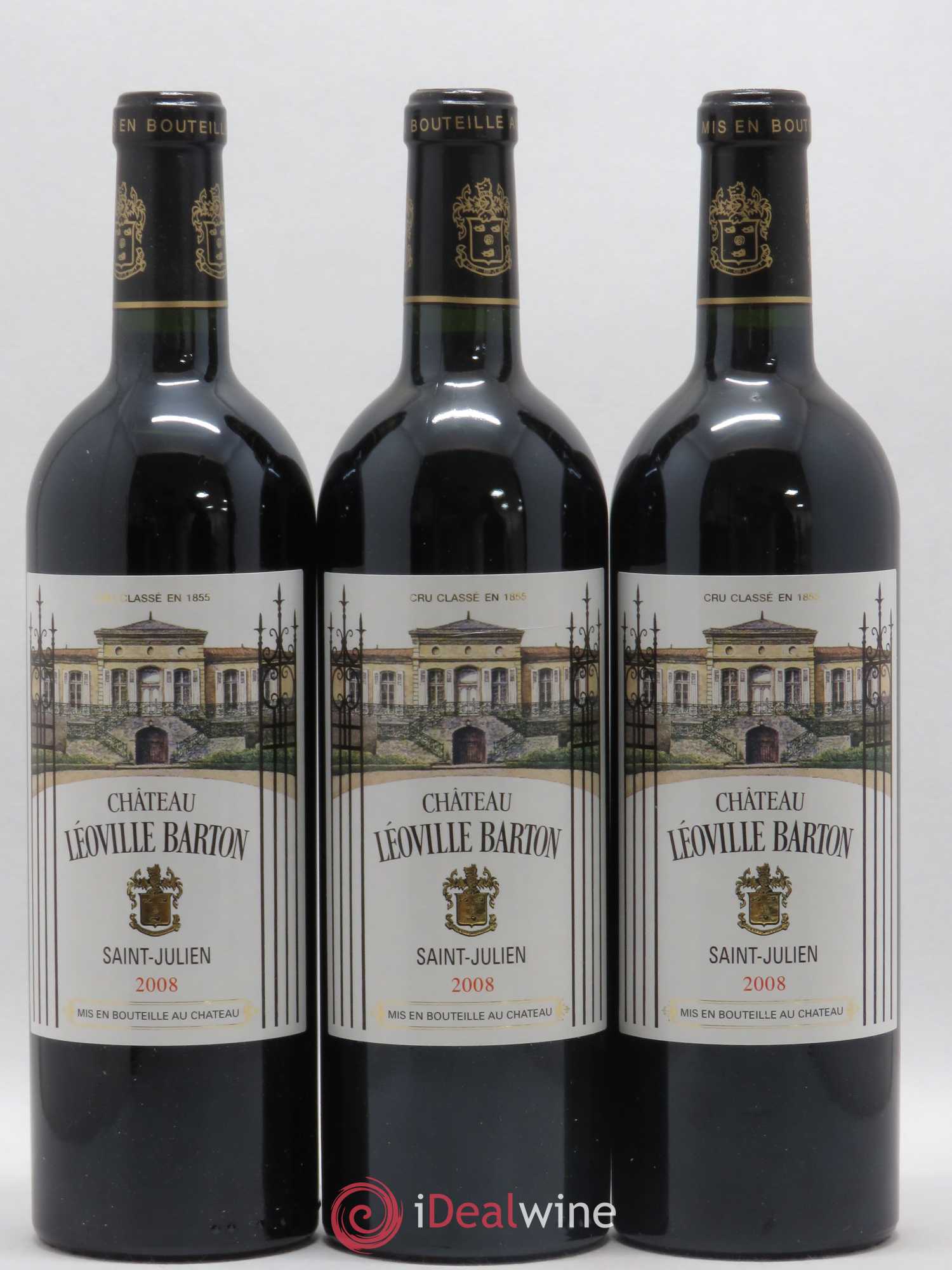 Château Léoville Barton 2ème Grand Cru Classé 2008 - Lot de 12 bouteilles - 1