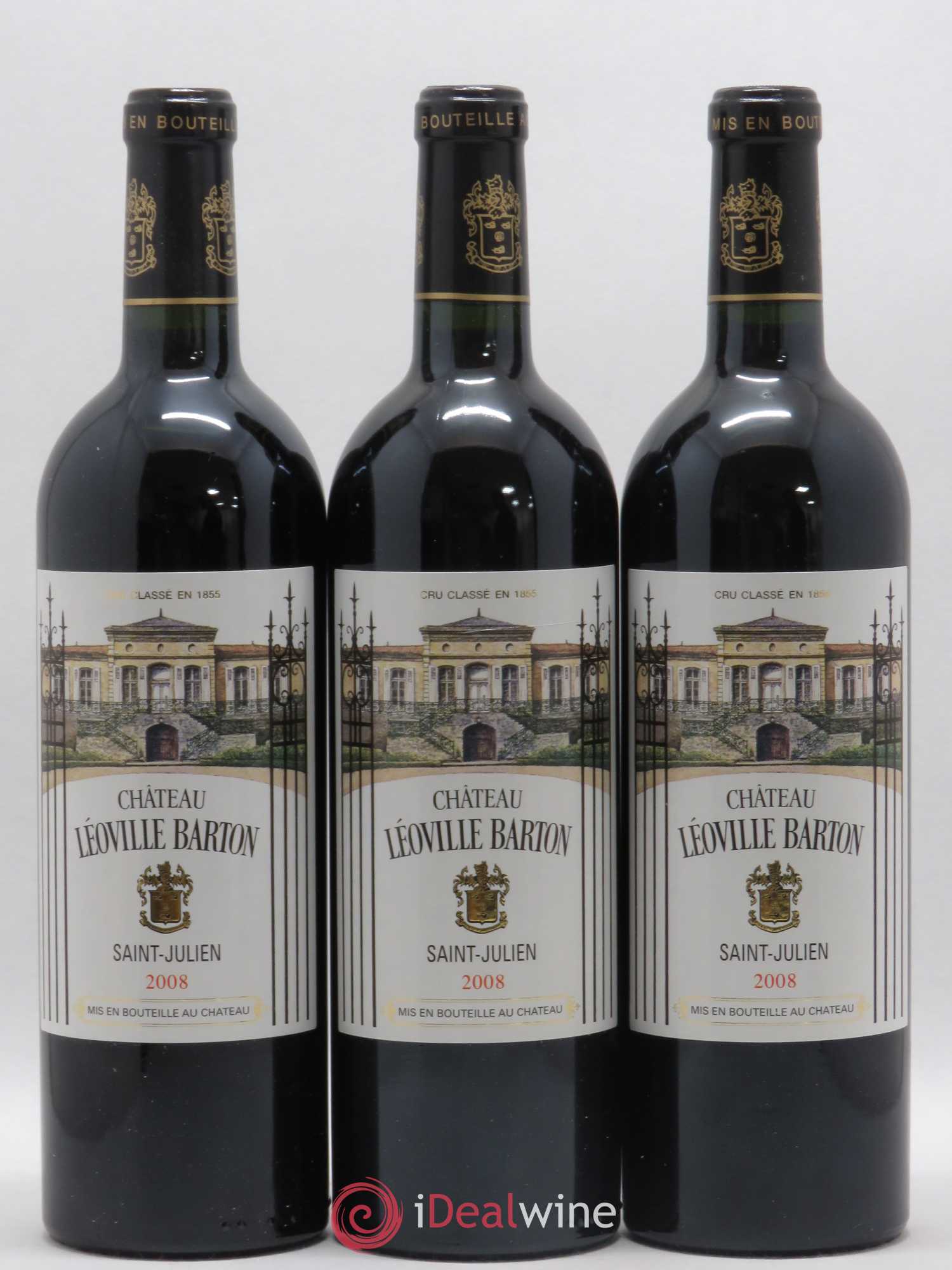 Château Léoville Barton 2ème Grand Cru Classé 2008 - Lot de 12 bouteilles - 2