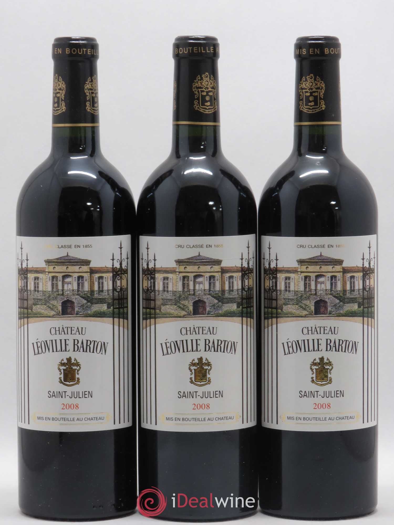 Château Léoville Barton 2ème Grand Cru Classé 2008 - Lot de 12 bouteilles - 4