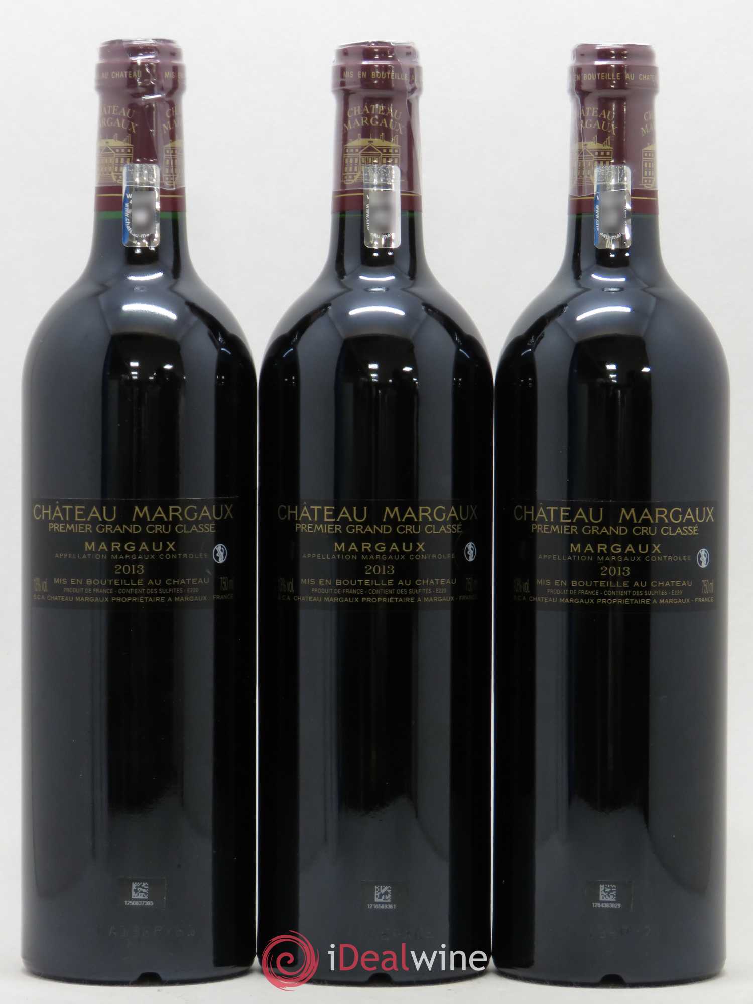 Château Margaux 1er Grand Cru Classé 2013 - Lot de 3 bouteilles - 1