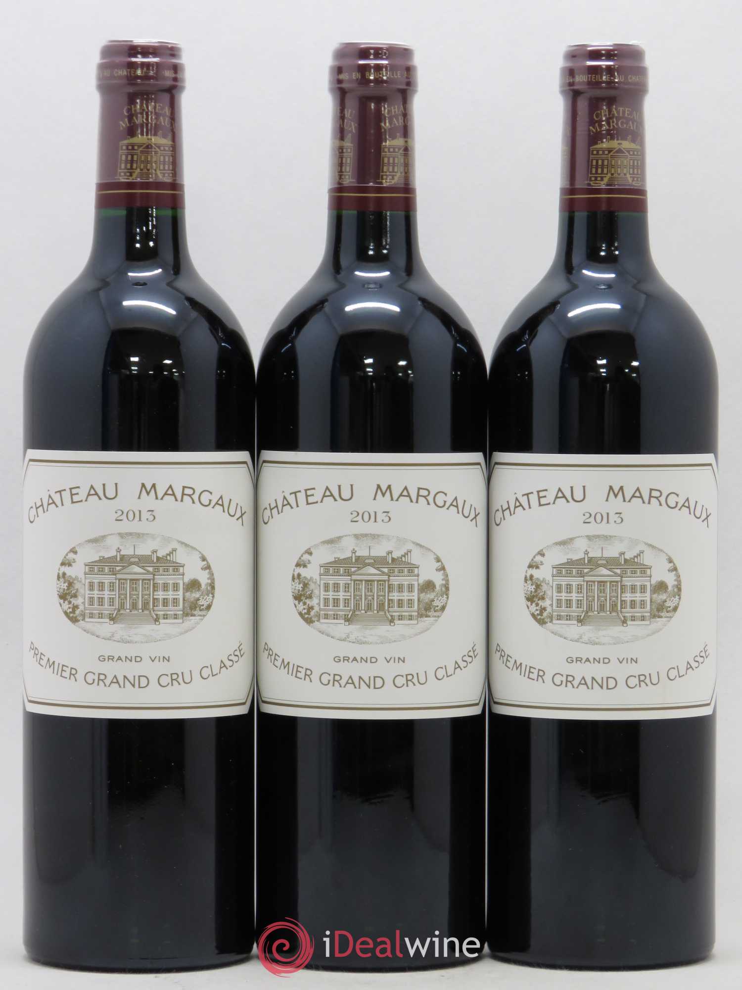 Château Margaux 1er Grand Cru Classé 2013 - Lot de 3 bouteilles - 0