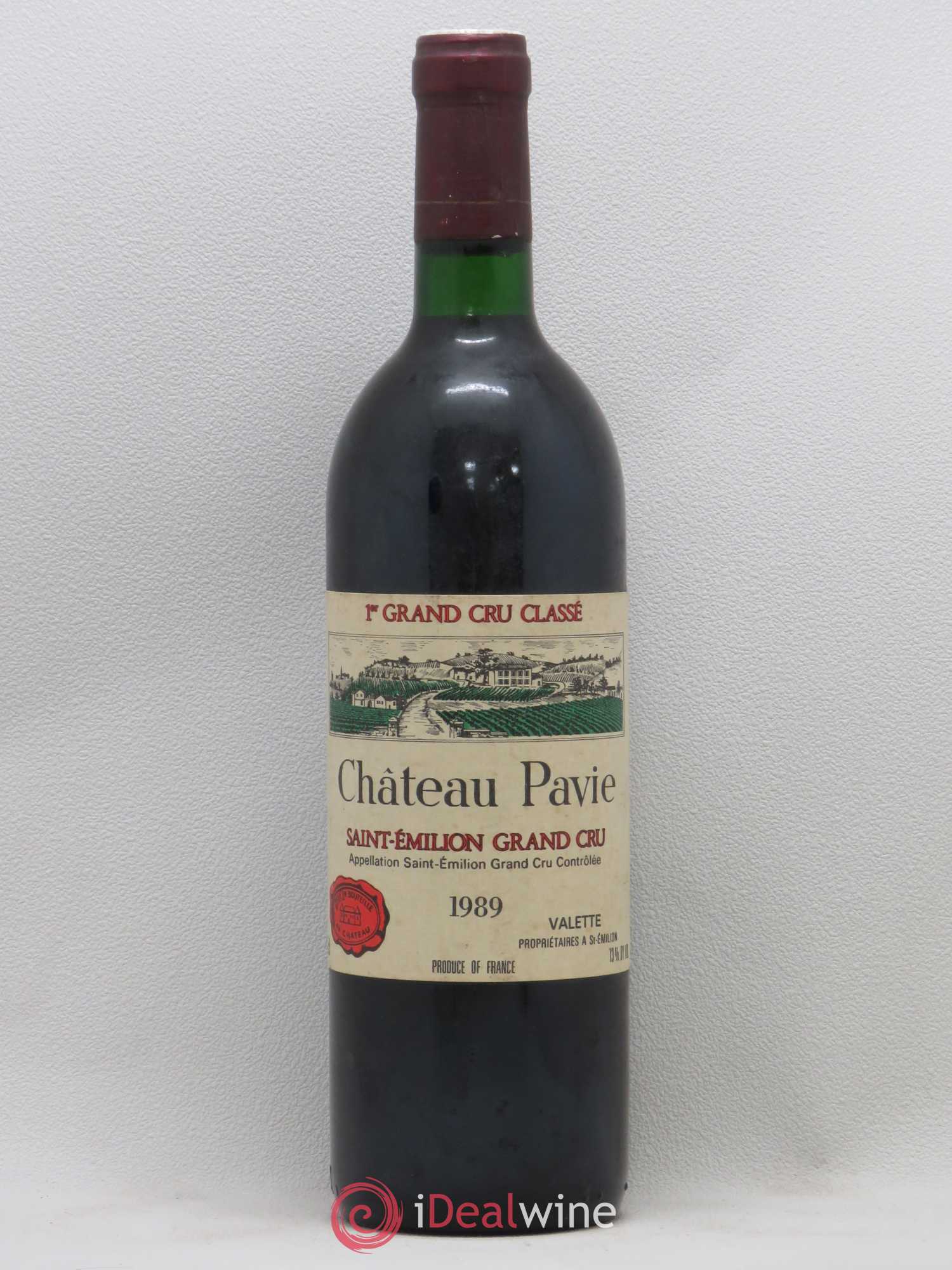 Château Pavie 1er Grand Cru Classé A 1989 - Lot de 1 bouteille - 0