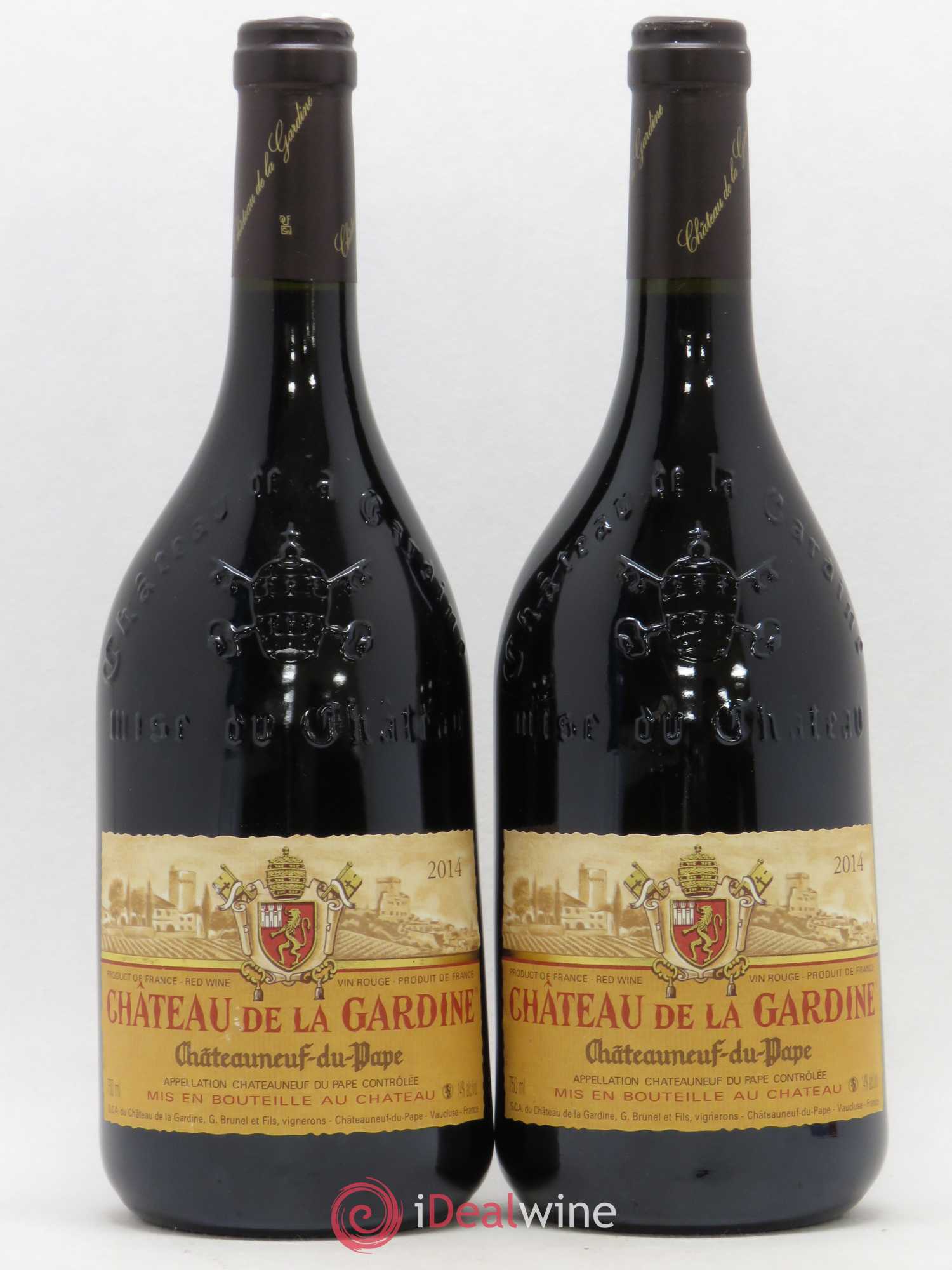 Châteauneuf-du-Pape Château de La Gardine Famille Brunel 2014 - Lot de 2 bouteilles - 0