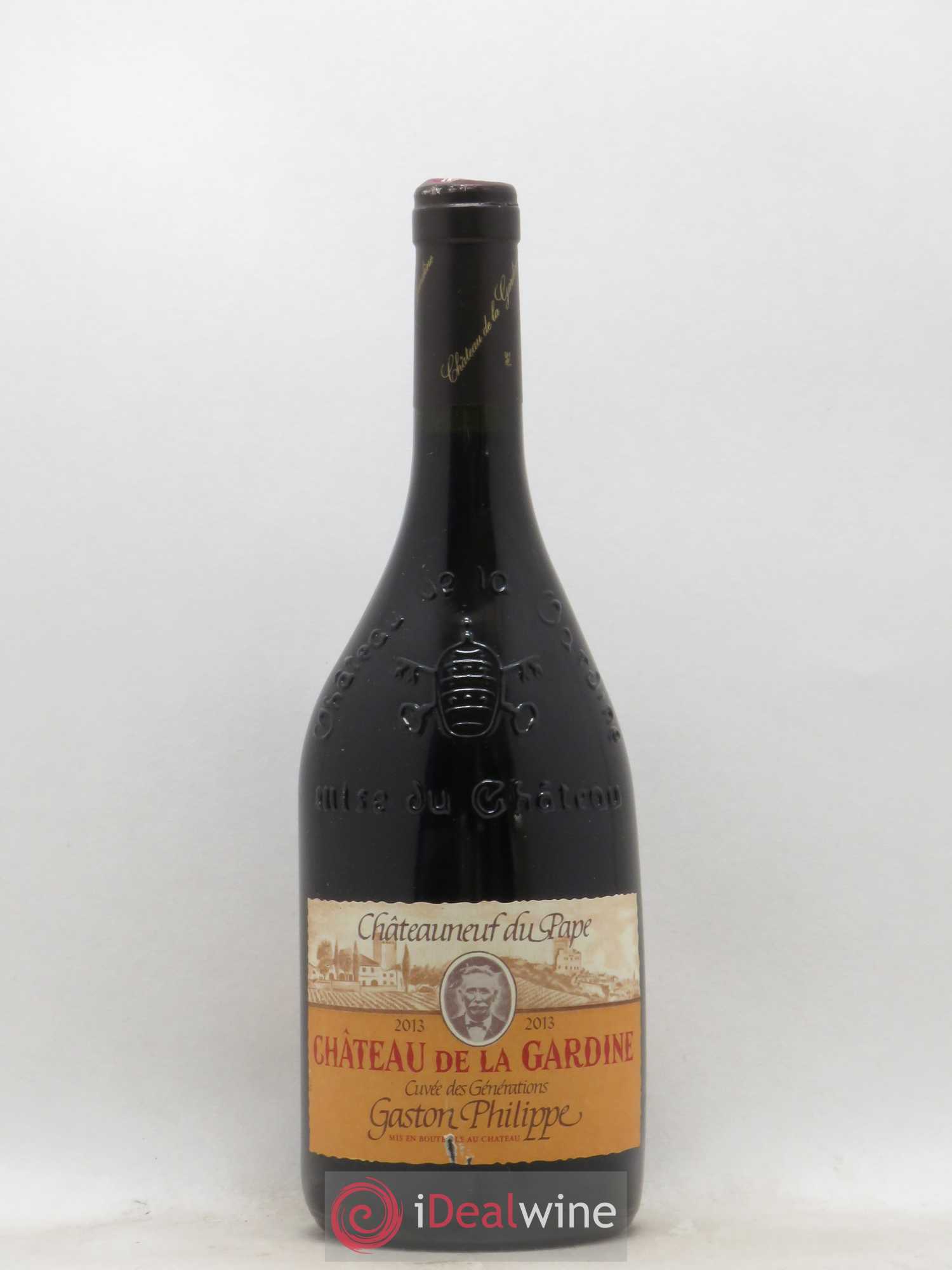 Châteauneuf-du-Pape Château de La Gardine Cuvée des Générations Gaston Philippe Famille Brunel 2013 - Lot de 1 bouteille - 0