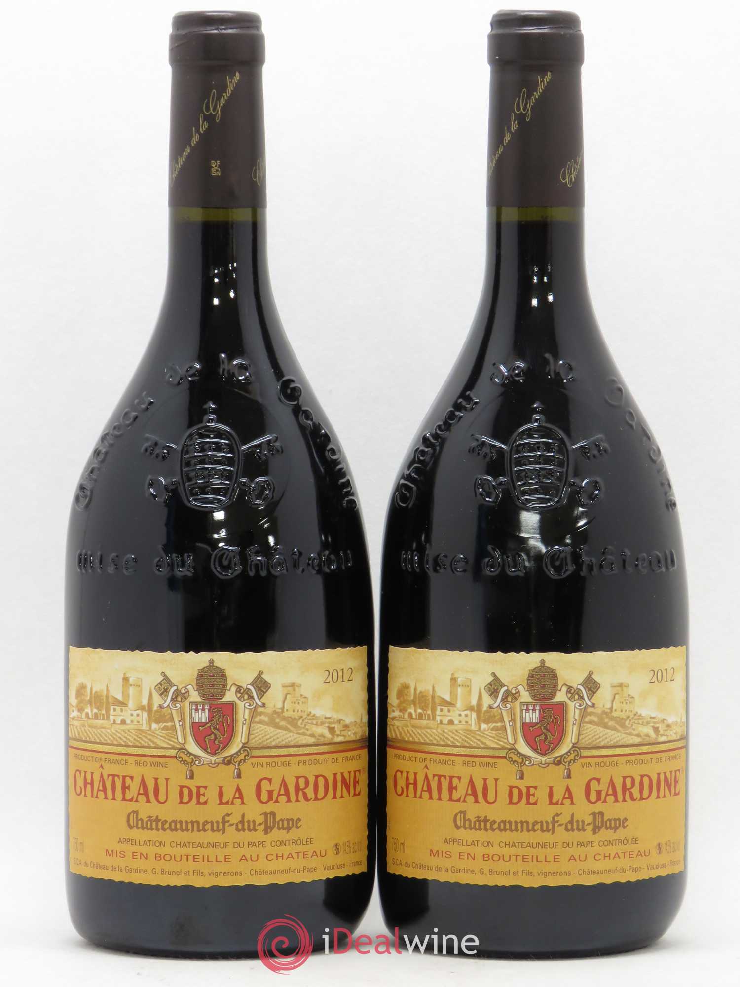 Châteauneuf-du-Pape Château de La Gardine Famille Brunel 2012 - Lot de 2 bouteilles - 0