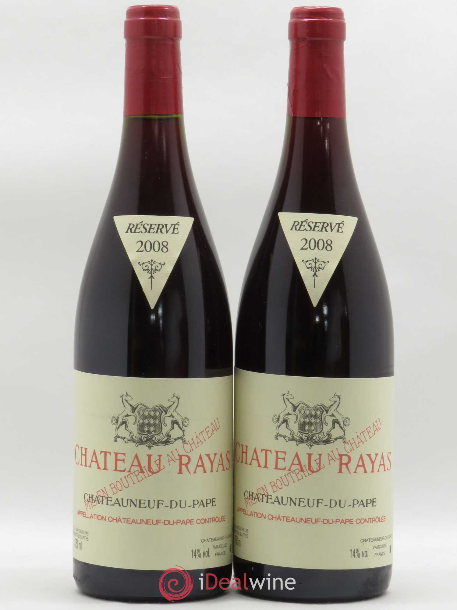 Châteauneuf-du-Pape Château Rayas Emmanuel Reynaud 2008 - Lot de 2 bouteilles - 0