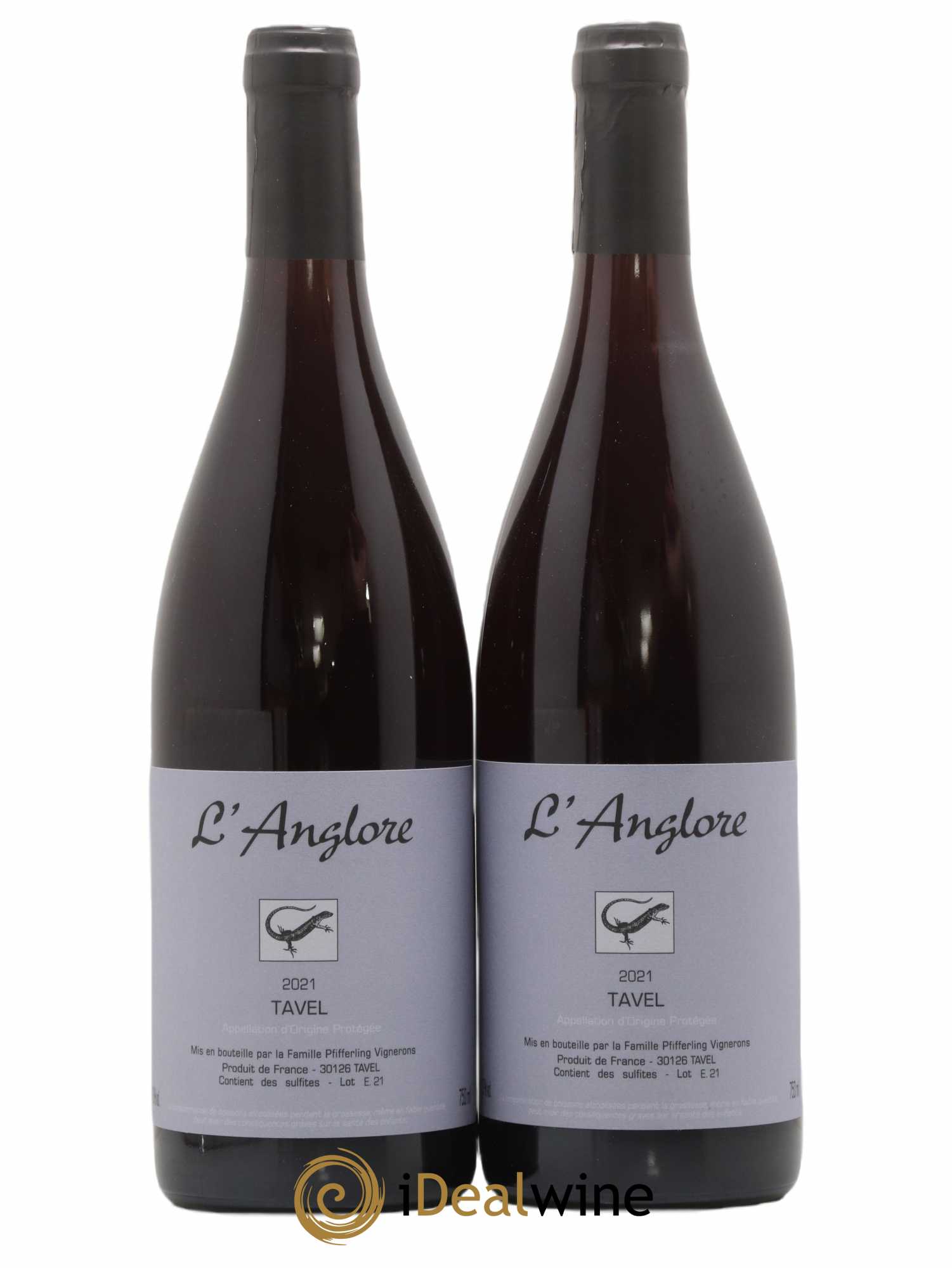 Tavel L'Anglore 2021 - Posten von 2 Flaschen - 0