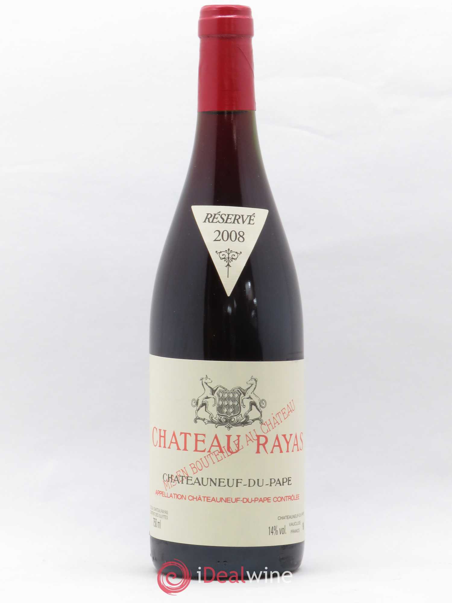 Châteauneuf-du-Pape Château Rayas Emmanuel Reynaud 2008 - Lot de 1 bouteille - 0