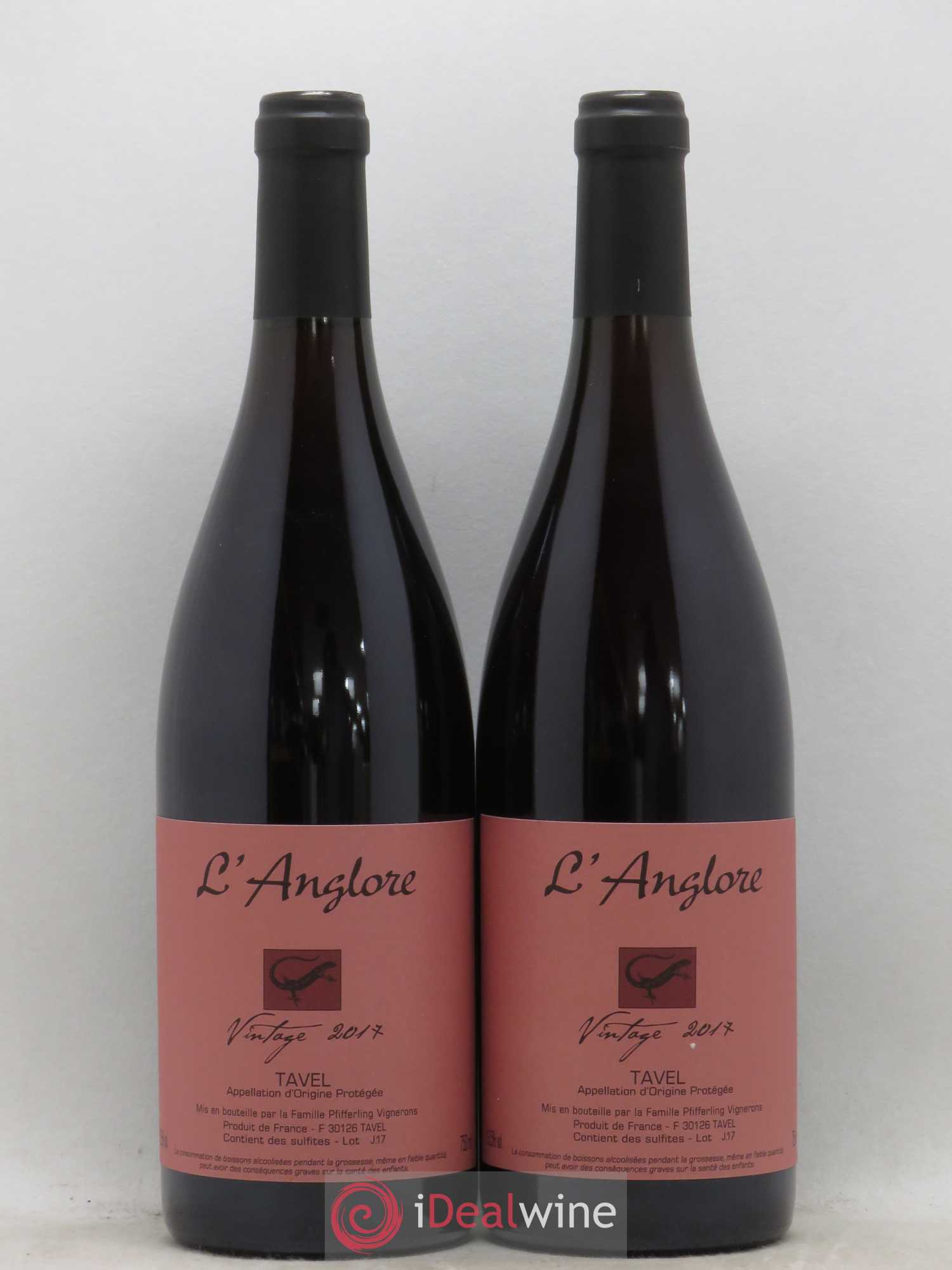Tavel Vintage L'Anglore 2017 - Lot de 2 bouteilles - 0