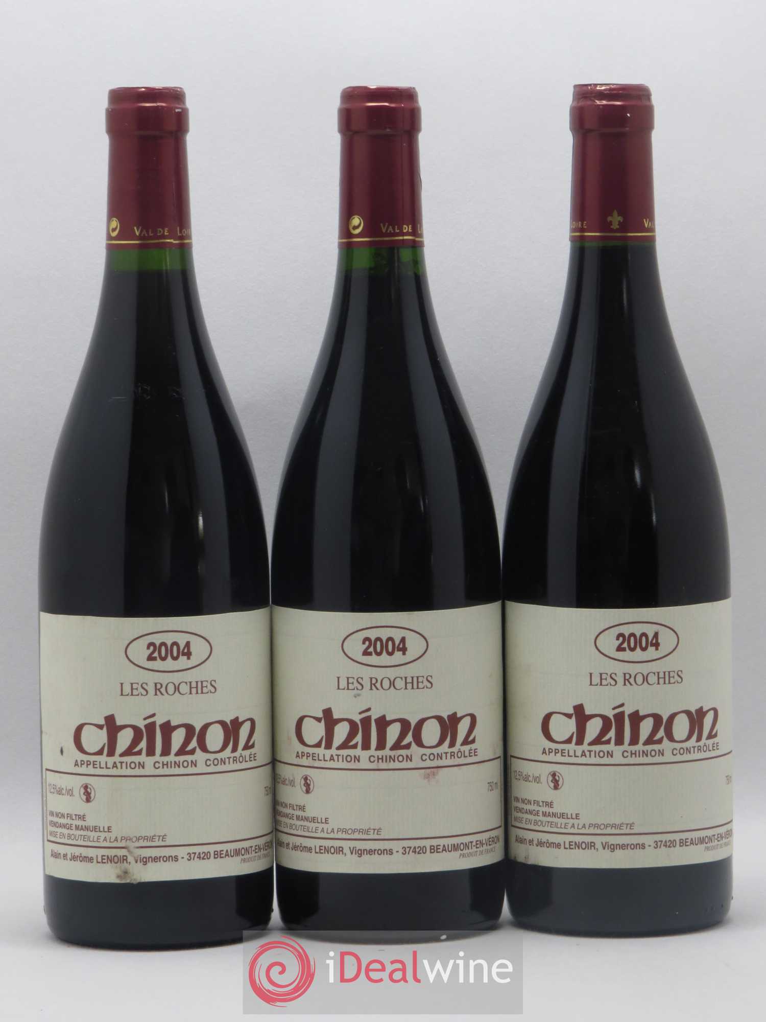 Chinon Les Roches Lenoir (Domaine) 2004 - Lot de 3 bouteilles - 0