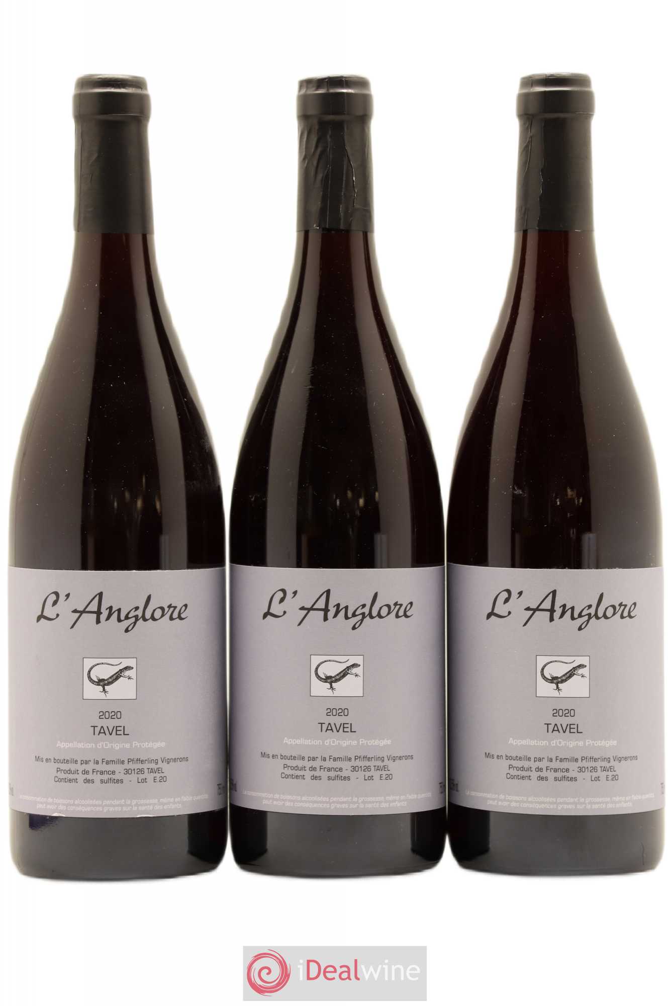 Tavel L'Anglore 2020 - Posten von 3 Flaschen - 0