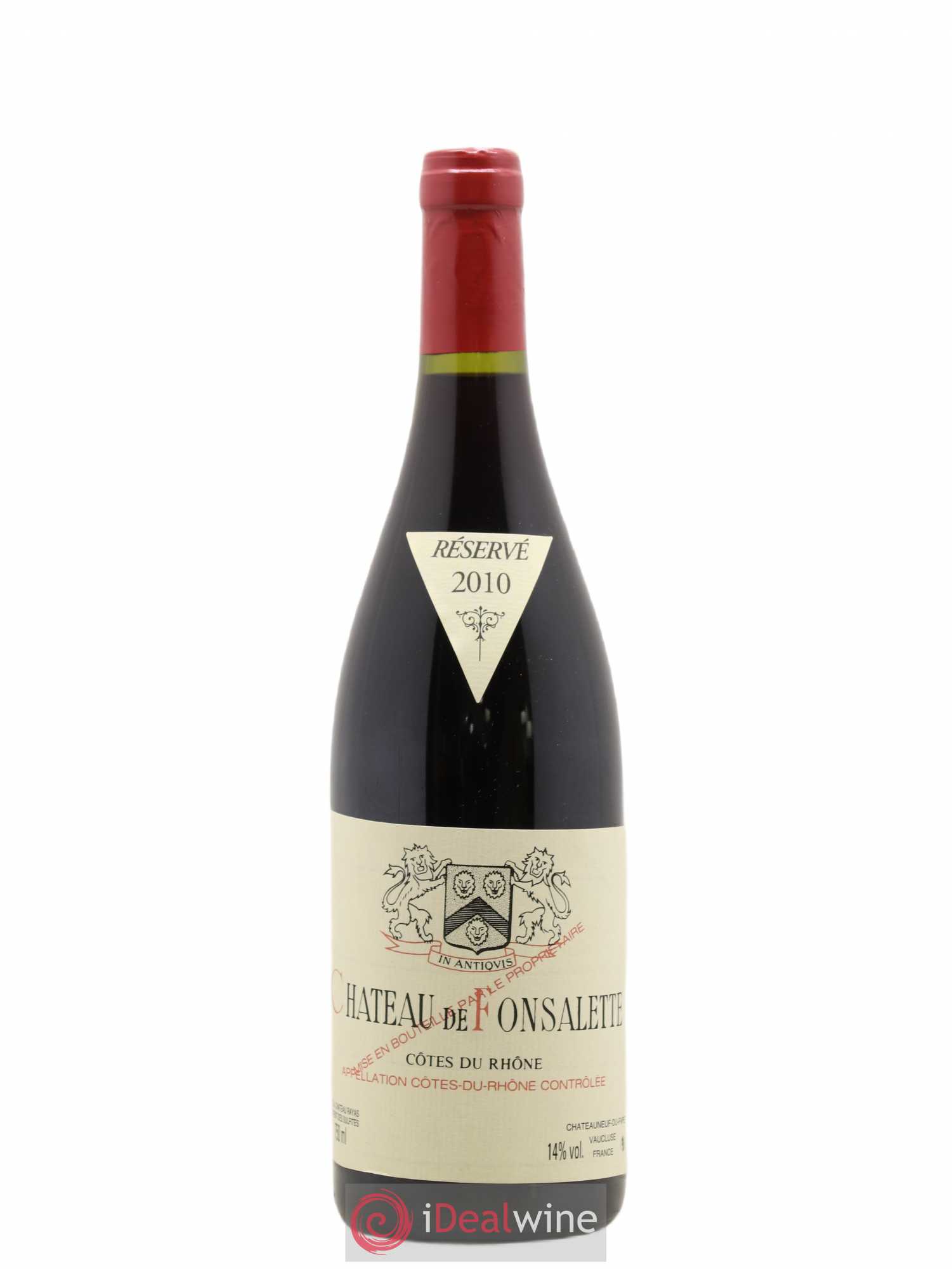 Côtes-du-Rhône Château de Fonsalette Emmanuel Reynaud 2010 - Lot de 1 bouteille - 0