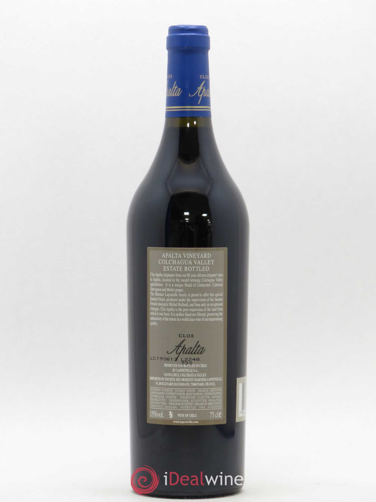 Colchagua Casa Lapostolle Clos Apalta 2010 - Lot of 1 bottle - 1
