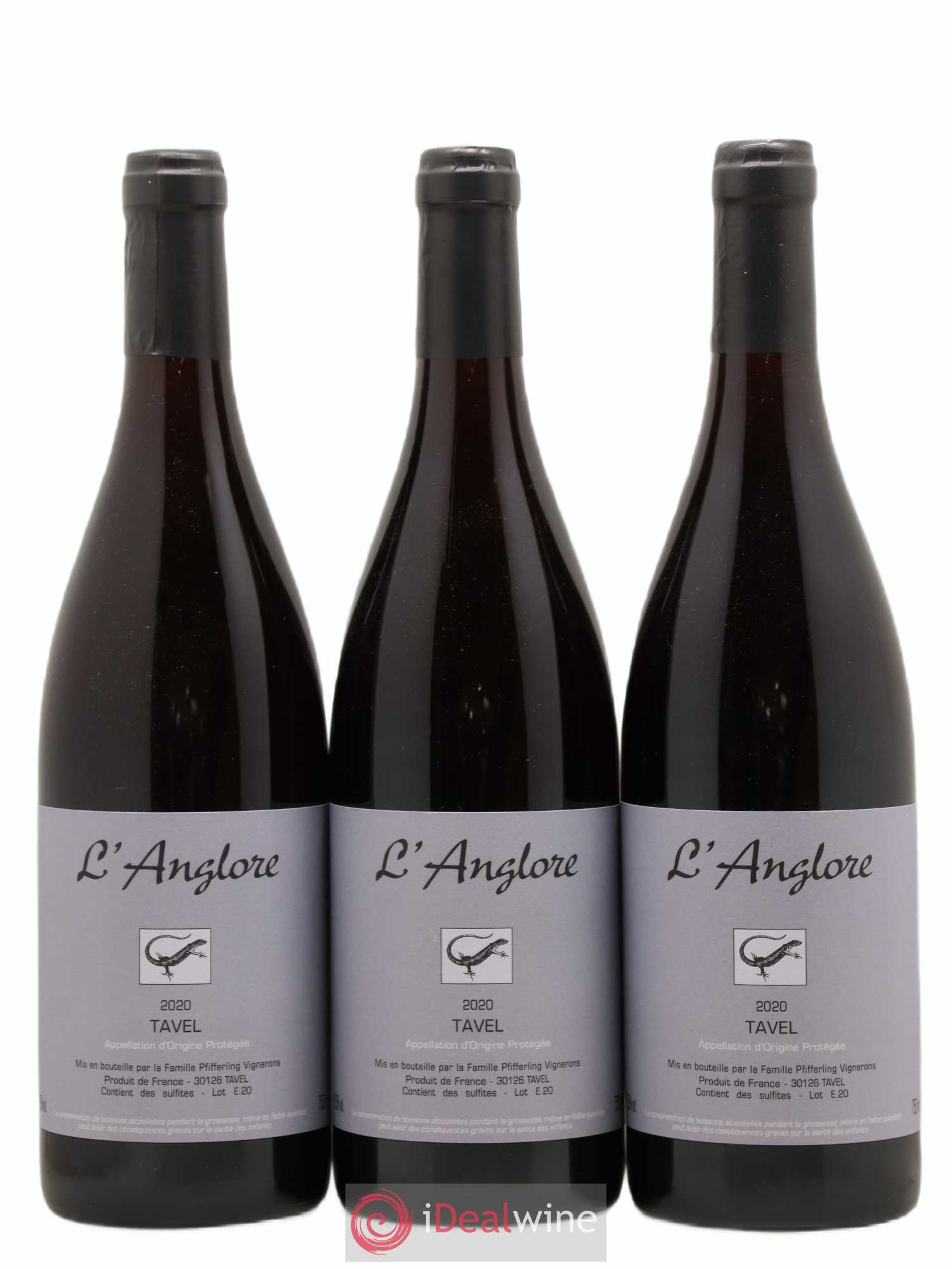 Tavel L'Anglore 2020 - Lot de 3 bouteilles - 0