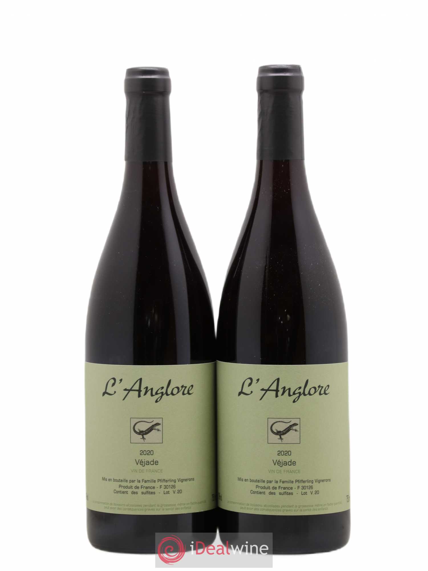 Vin de France Véjade L'Anglore 2020 - Lot de 2 bouteilles - 0