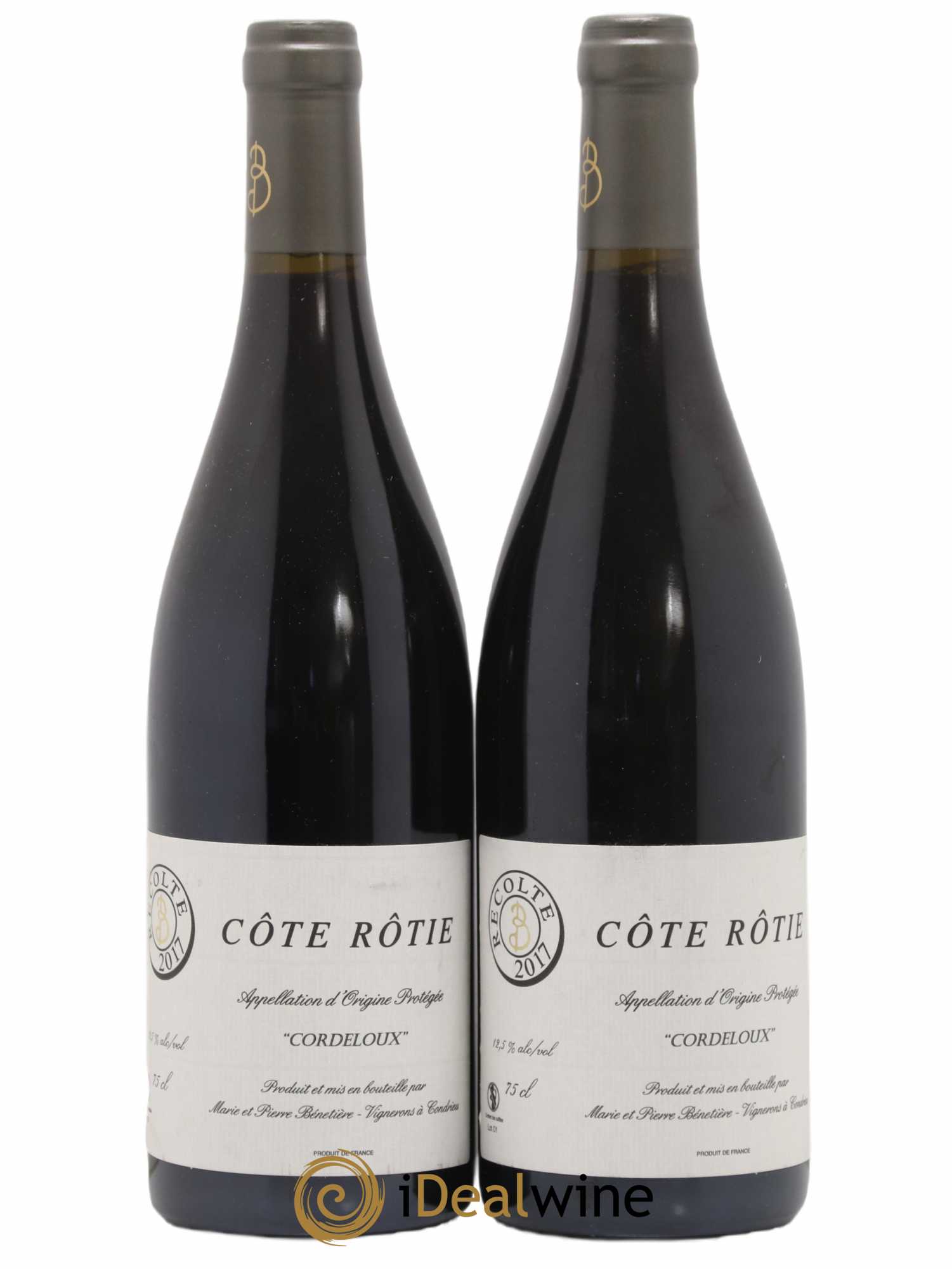 Côte-Rôtie Cordeloux Marie et Pierre Bénetière (Domaine) 2017 - Lot de 2 bouteilles - 0