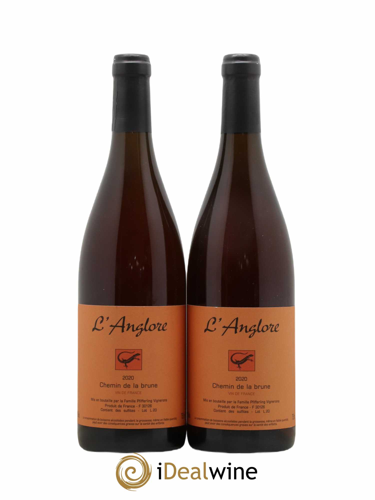 Vin de France Chemin de la brune L'Anglore 2020 - Lot de 2 bouteilles - 0