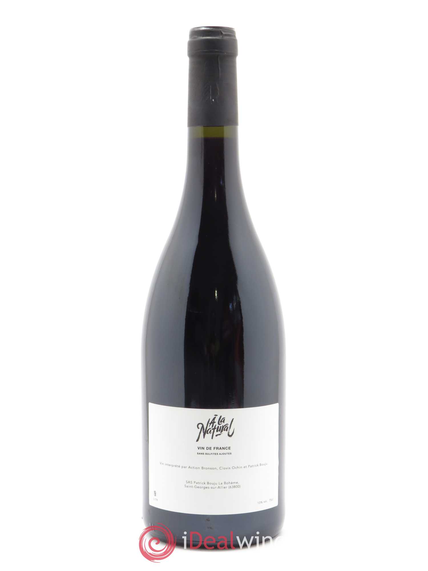 Vin de France A la Natural Patrick Bouju - La Bohème 2017 - Lot de 1 bouteille - 1