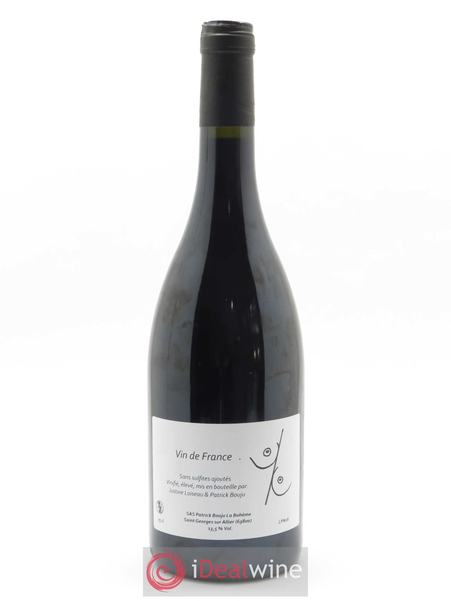 Vin de France Sein pour Sein Patrick Bouju - La Bohème 2018 - Lot de 1 bouteille - 1