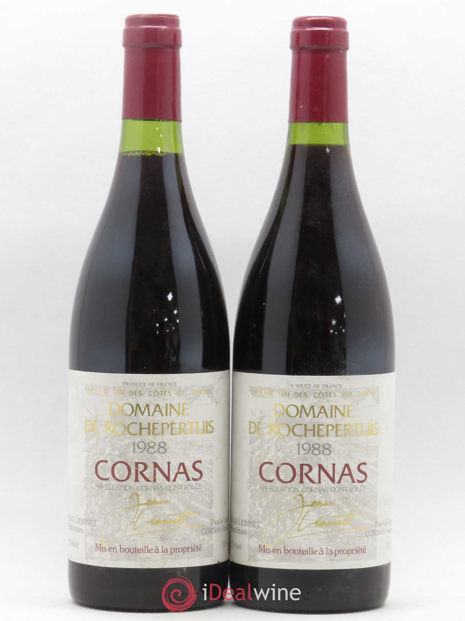 Cornas Domaine de la Rochepertuis 1988 - Lot de 2 bouteilles - 0
