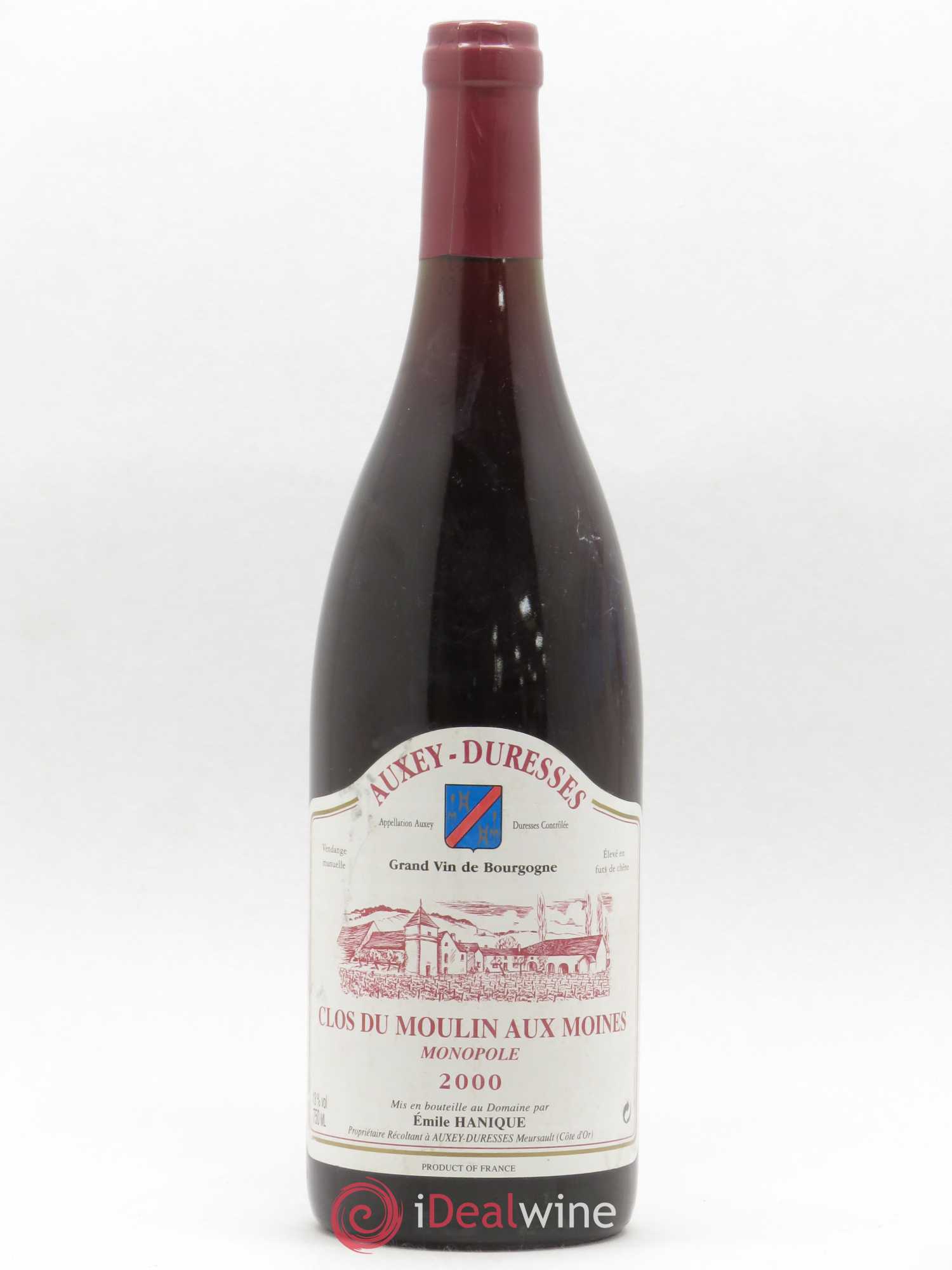 Auxey-Duresses Clos du Moulin aux Moines Emile Hanique 2000 - Posten von 1 Flasche - 0
