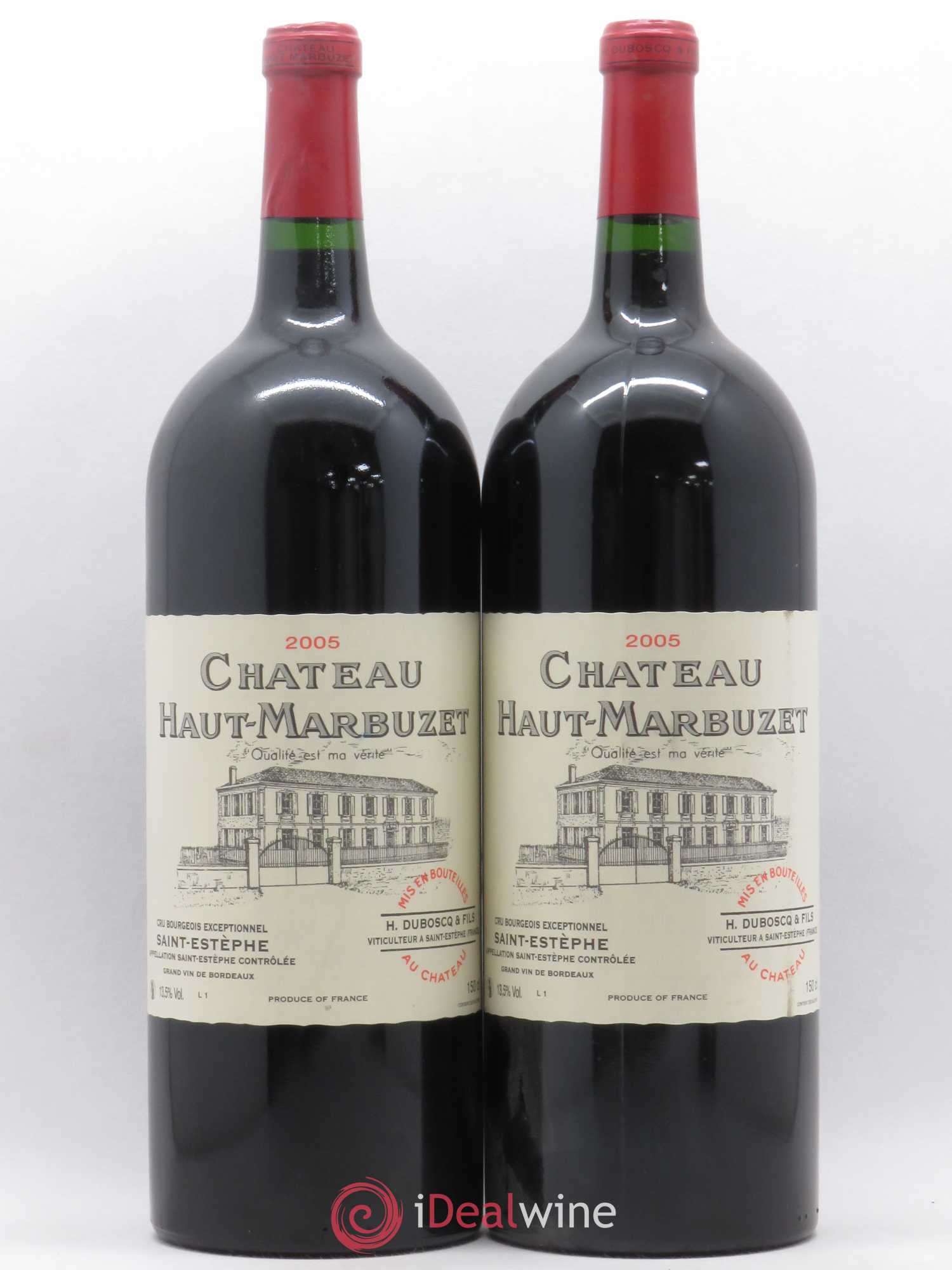 Château Haut Marbuzet 2005 - Lot de 2 magnums - 0
