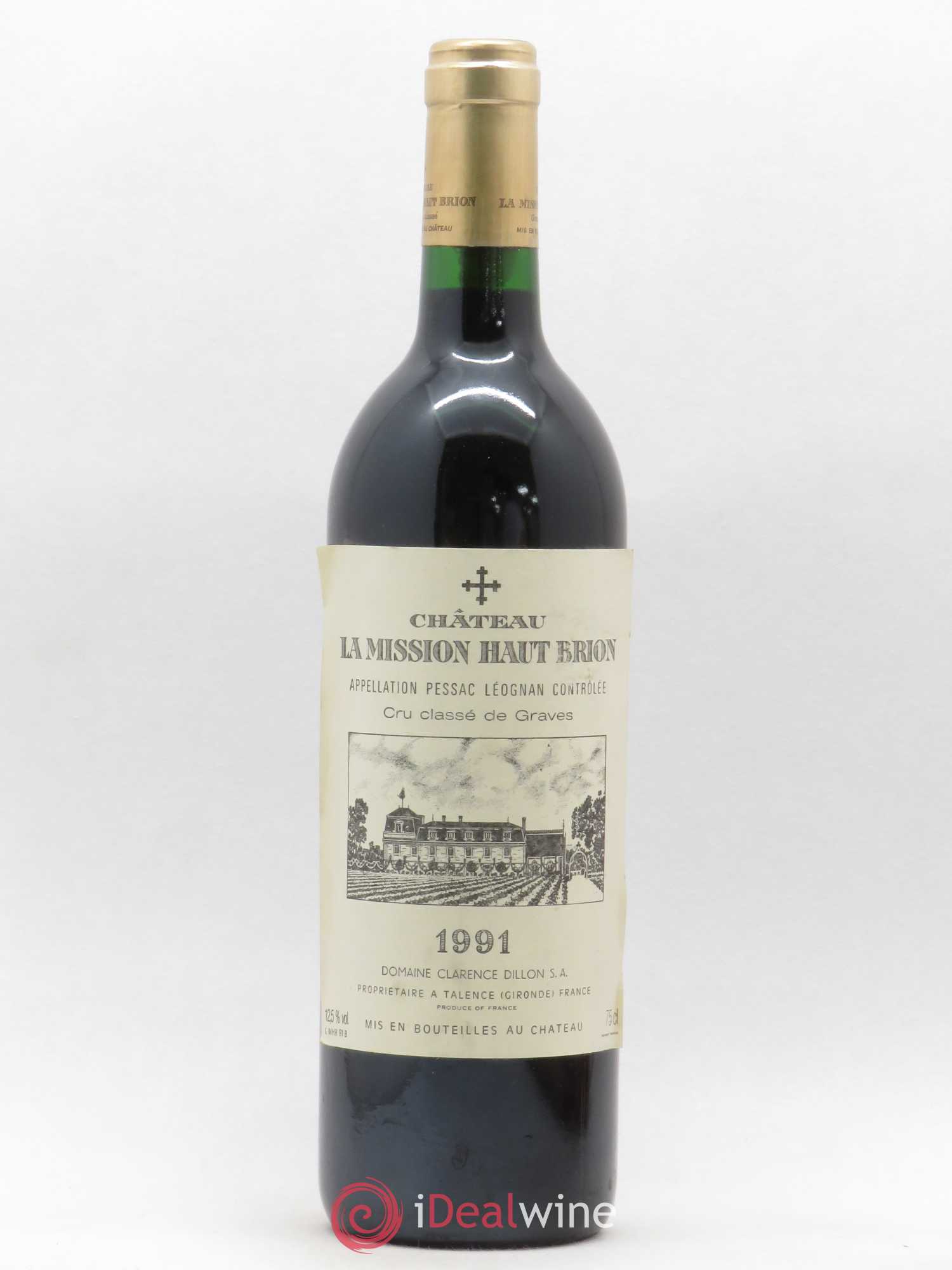Château la Mission Haut-Brion Cru Classé de Graves 1991 - Lot de 1 bouteille - 0