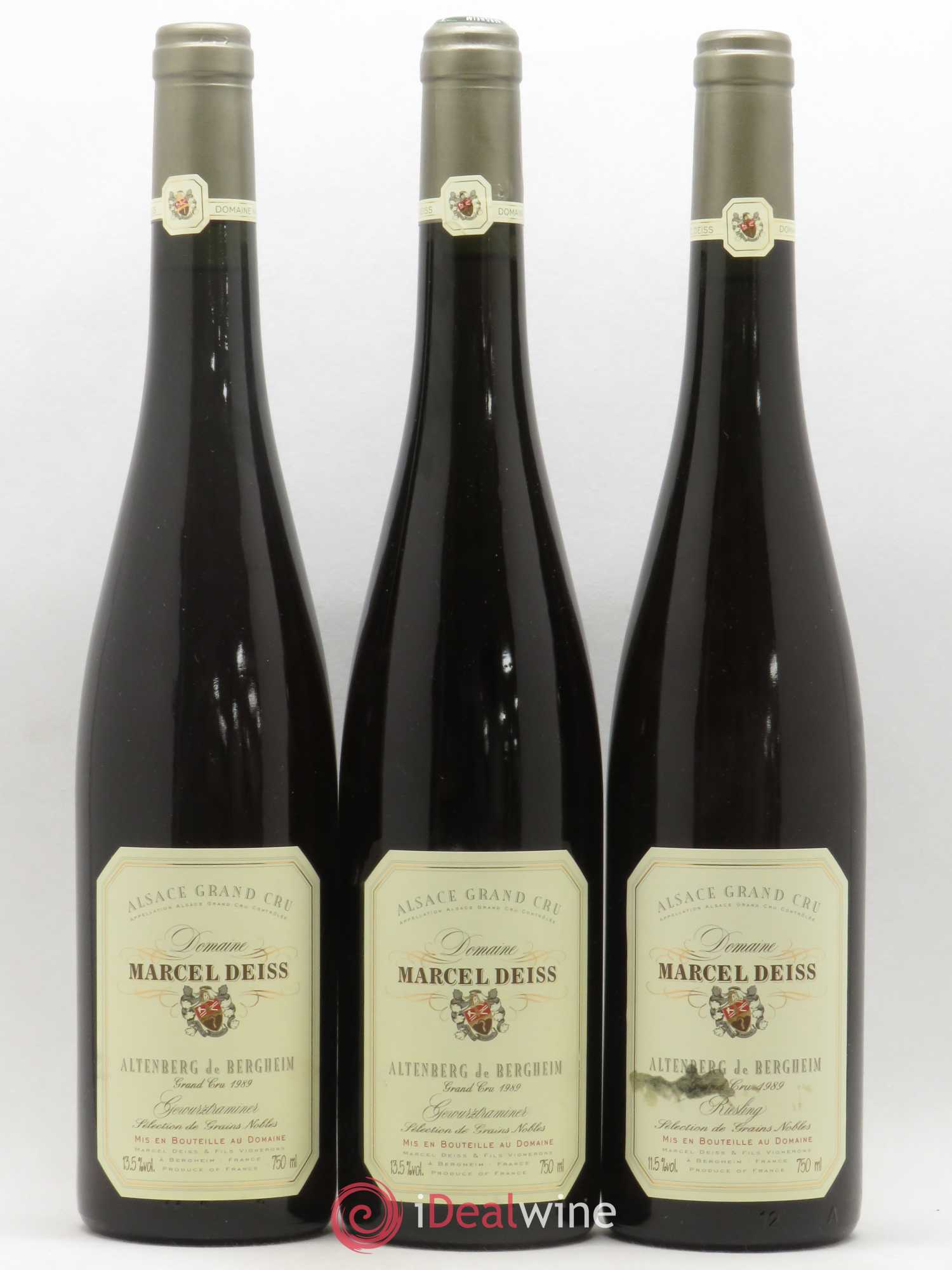 Alsace Grand Cru Altenberg de Bergheim Marcel Deiss (Domaine) 1989 - Lotto di 3 bottiglie - 0