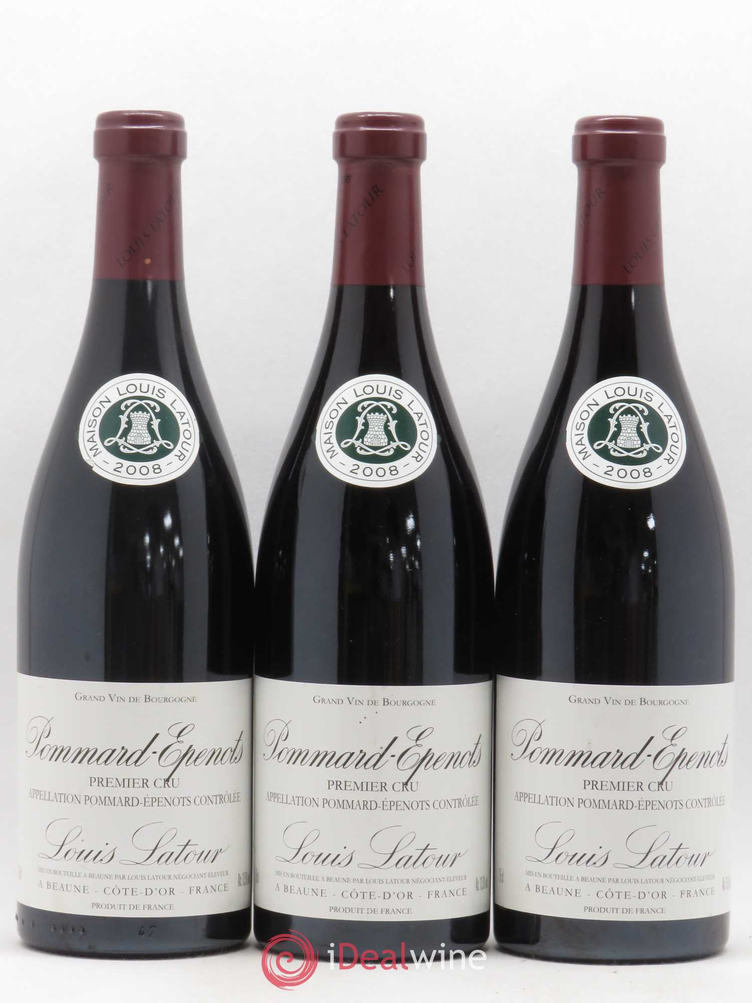 Pommard 1er Cru Les Epenots Louis Latour 2008 - Lot de 3 bouteilles - 0