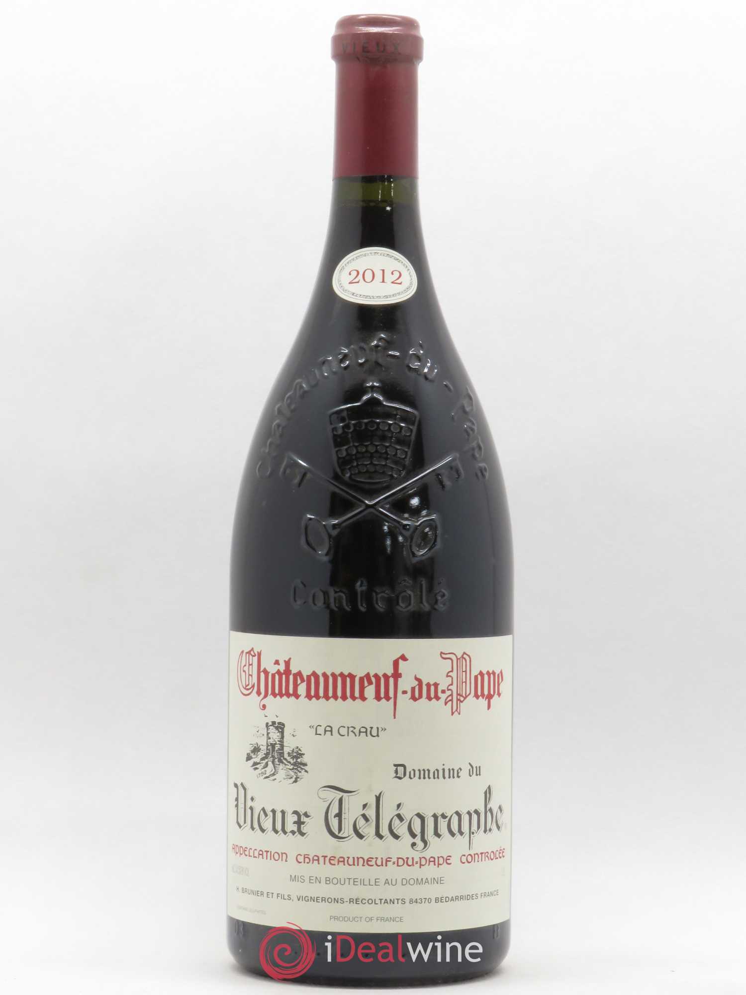 Châteauneuf-du-Pape Vieux Télégraphe (Domaine du) Vignobles Brunier 2012 - Lot de 1 magnum - 0