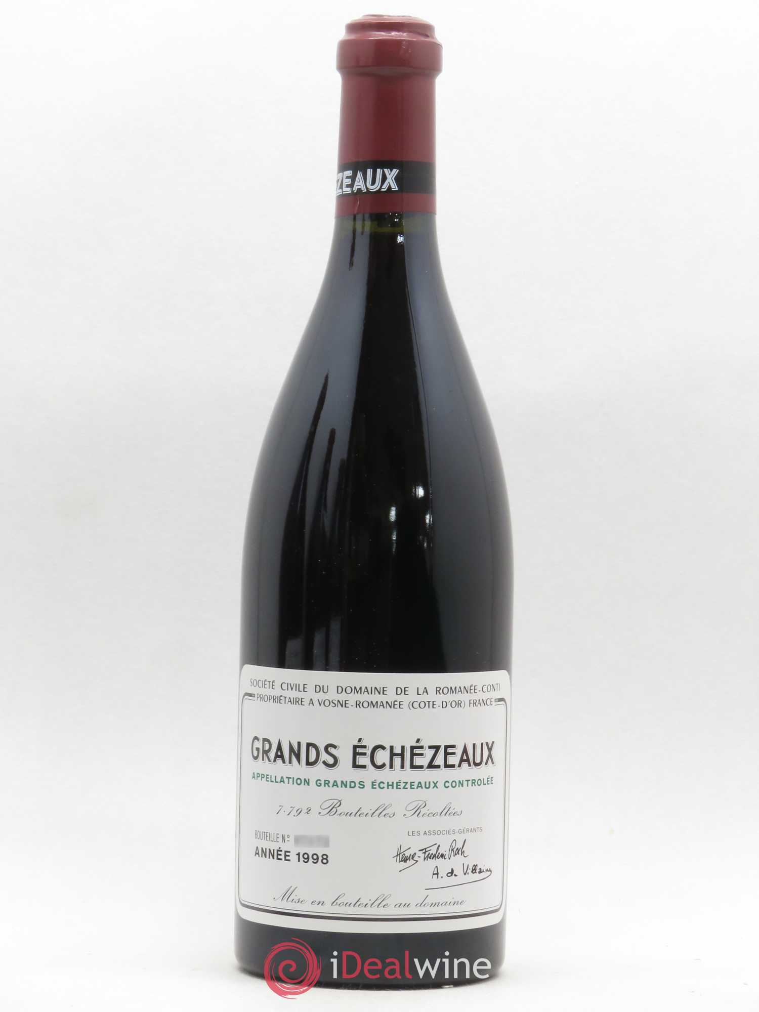 Grands-Echezeaux Grand Cru Domaine de la Romanée-Conti 1998 - Lot de 1 bouteille - 0