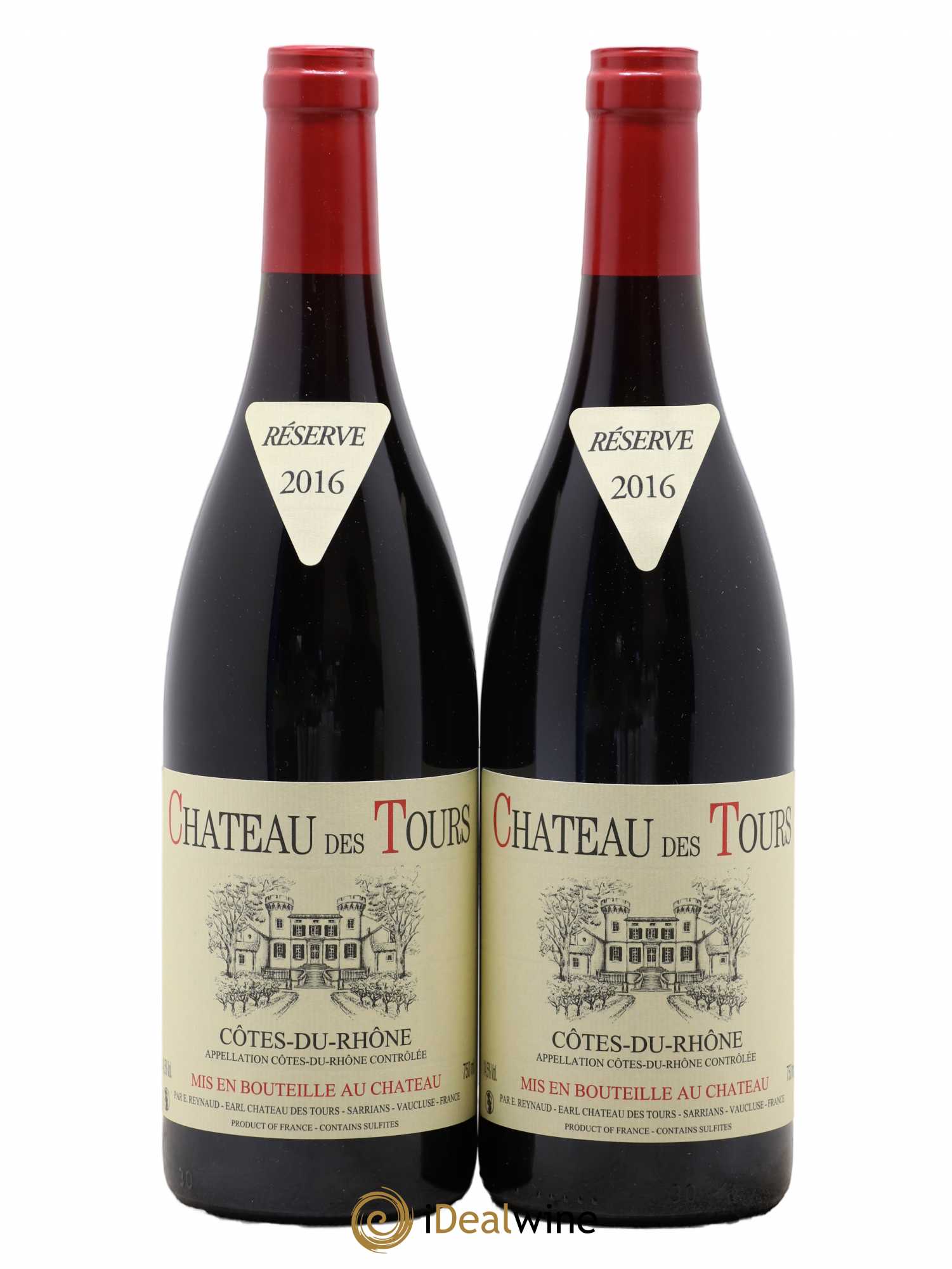 Côtes-du-Rhône Château des Tours Emmanuel Reynaud 2016 - Lot de 2 bouteilles - 0