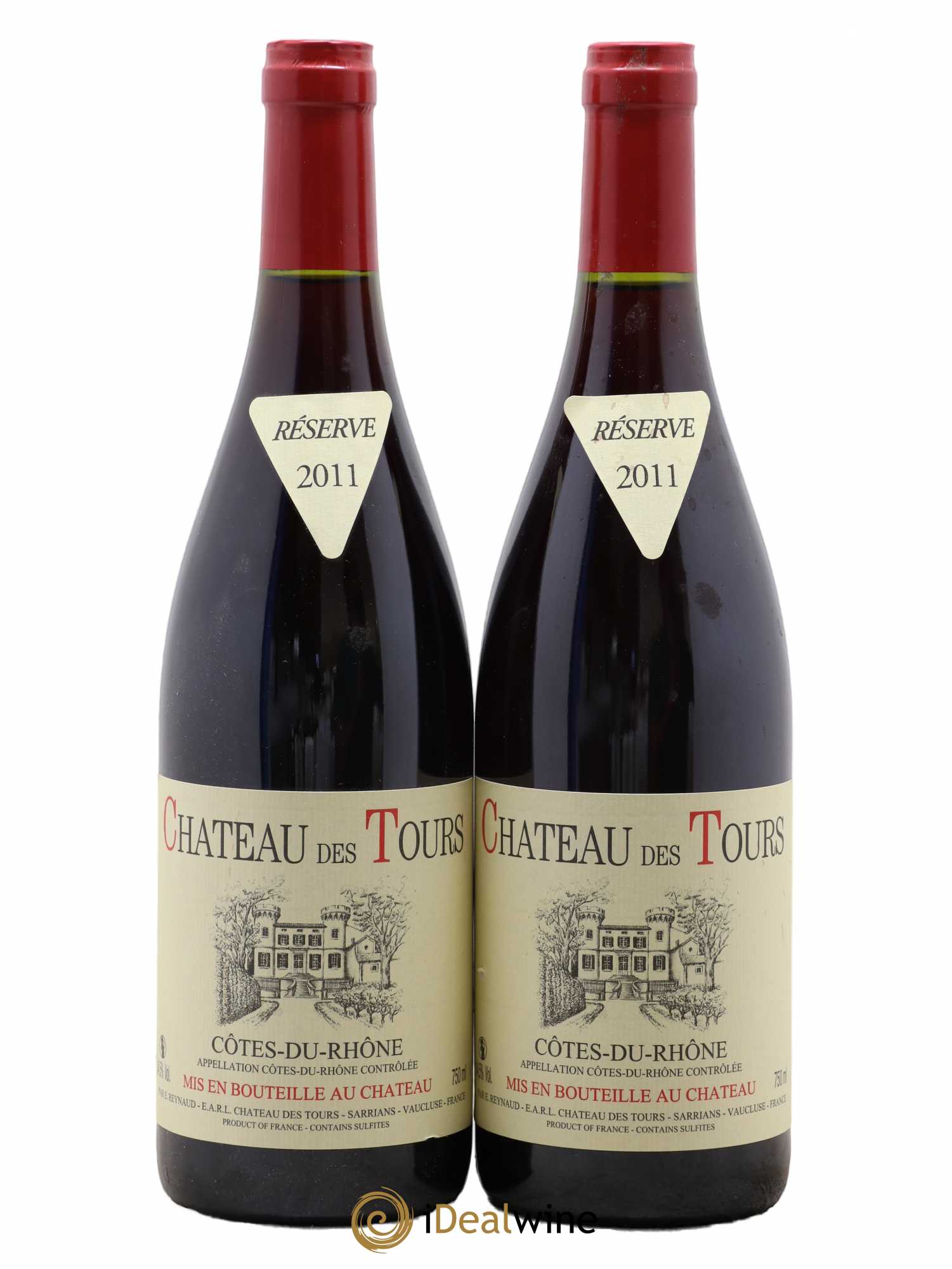 Côtes-du-Rhône Château des Tours Emmanuel Reynaud 2011 - Lot de 2 bouteilles - 0