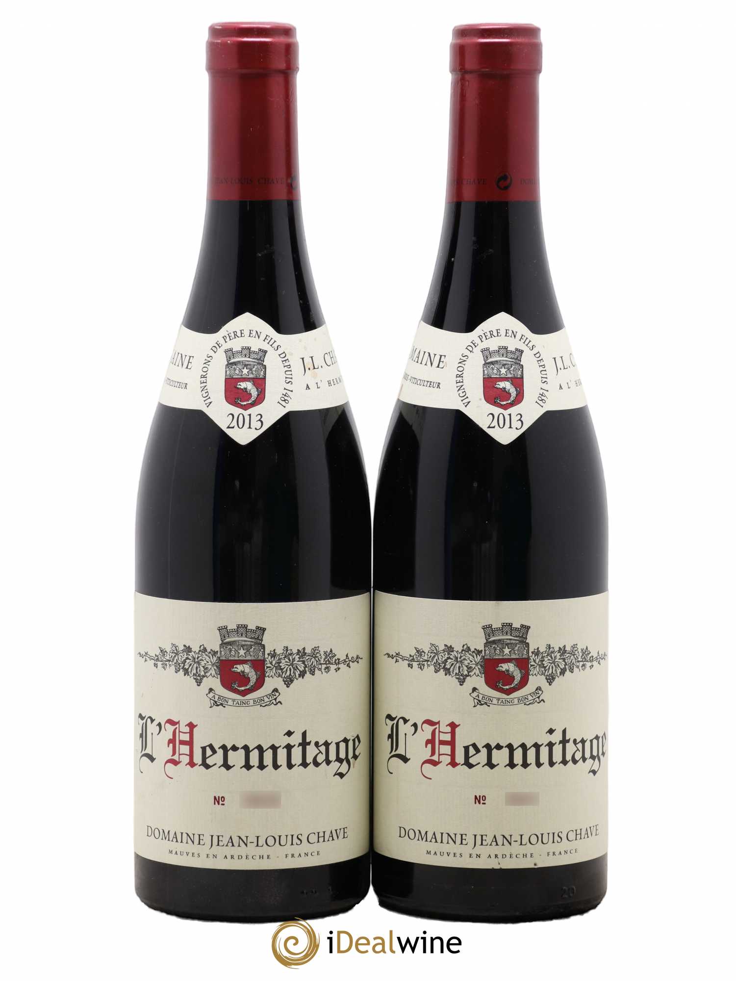 Hermitage Jean-Louis Chave 2013 - Lot de 2 bouteilles - 0