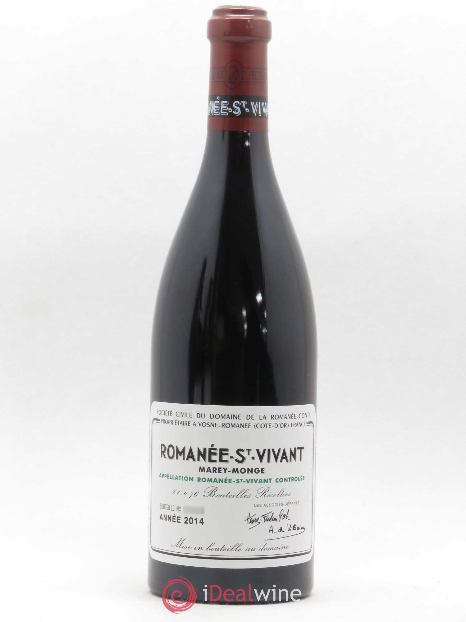 Romanée-Saint-Vivant Grand Cru Domaine de la Romanée-Conti 2014 - Lot de 1 bouteille - 0