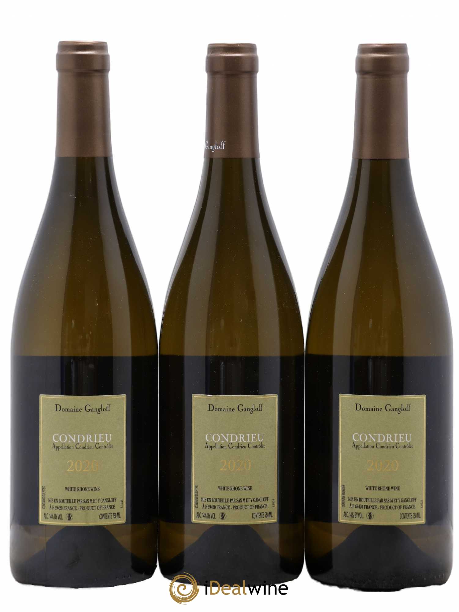 Condrieu Domaine Gangloff (Domaine) 2020 - Lot de 3 bouteilles - 1