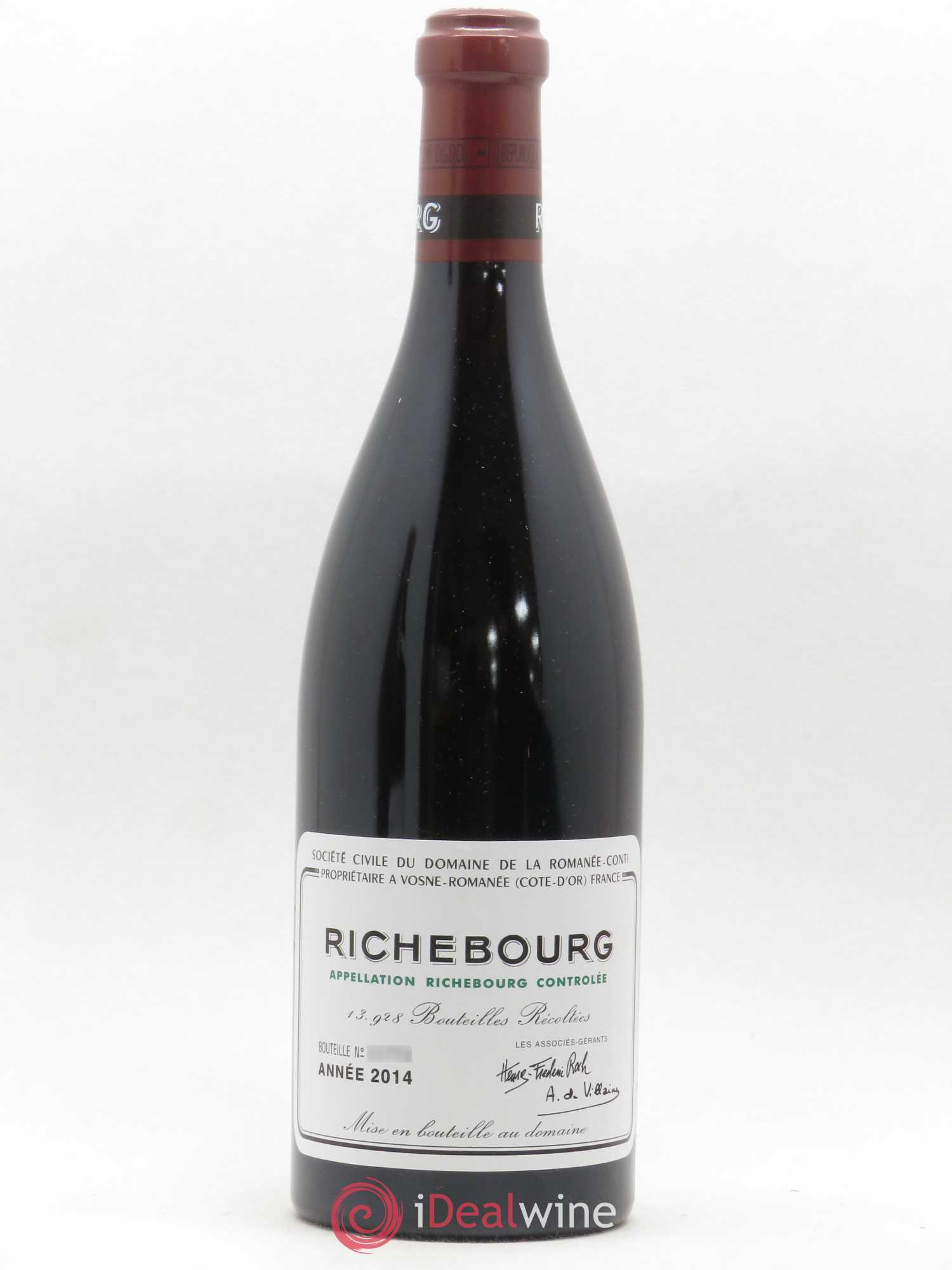 Richebourg Grand Cru Domaine de la Romanée-Conti 2014 - Lot de 1 bouteille - 0