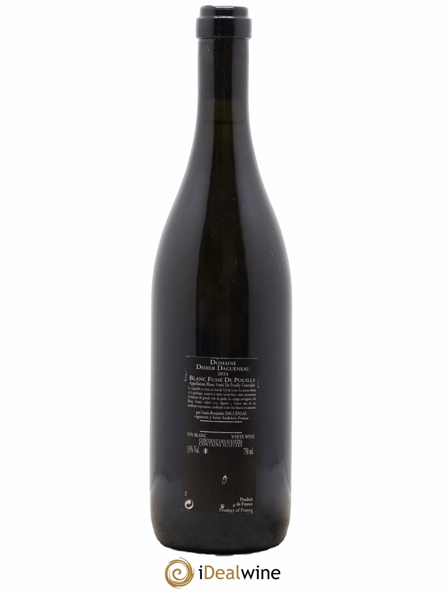Vin de France (anciennement Pouilly-Fumé) Silex Dagueneau (Domaine Didier - Louis-Benjamin) 2014 - Lot de 1 bouteille - 1