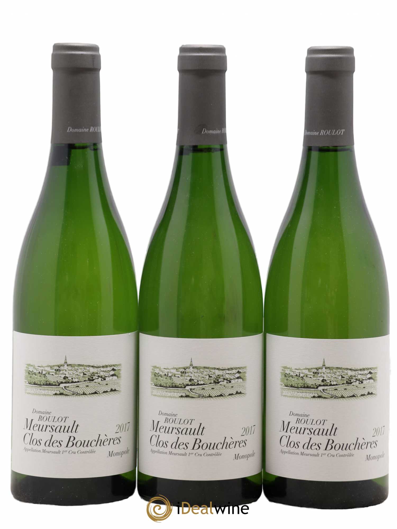 Meursault 1er Cru Clos des Bouchères Roulot (Domaine) 2017 - Posten von 3 Flaschen - 0