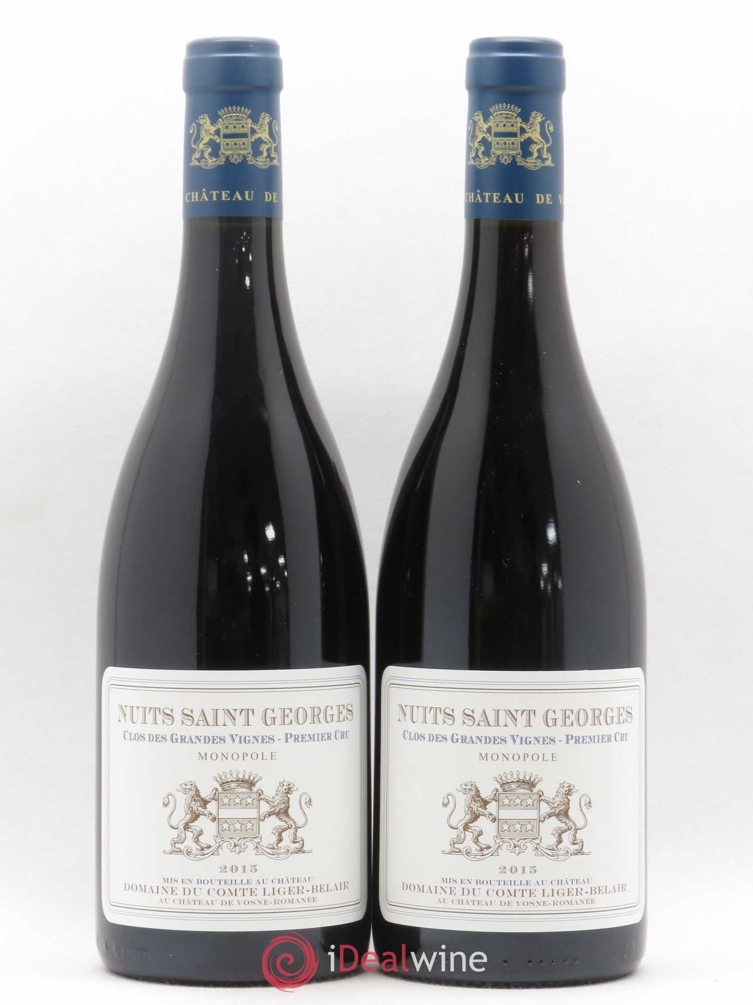 Nuits-Saint-Georges 1er Cru Clos des Grandes Vignes Comte Liger-Belair (Domaine du) 2015 - Lot de 2 bouteilles - 0