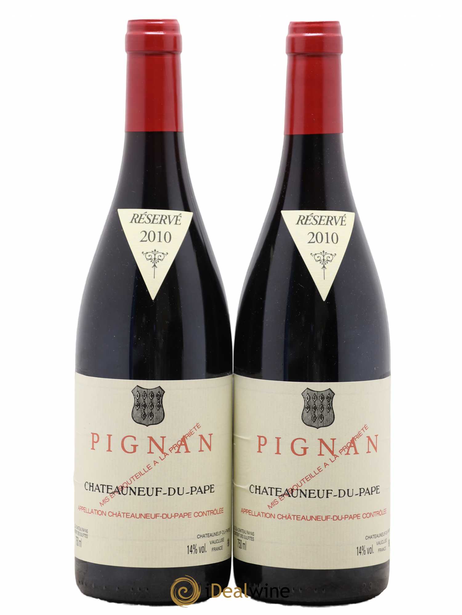 Châteauneuf-du-Pape Domaine de Pignan 2010 - Lot de 2 bouteilles - 0