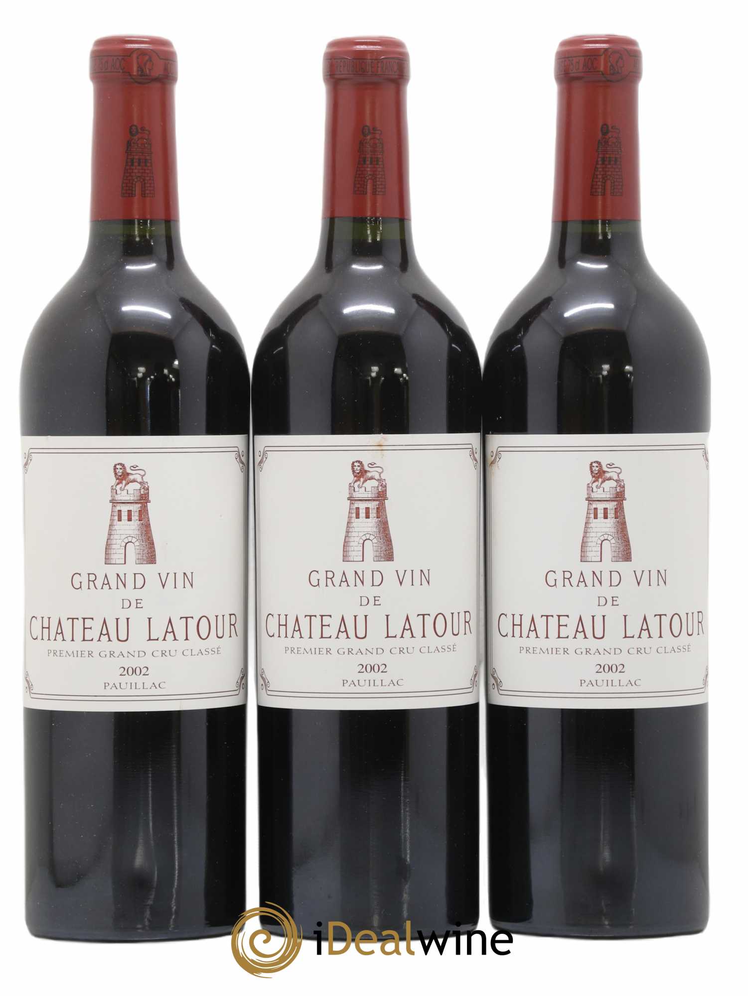 Château Latour 1er Grand Cru Classé 2002 - Lot of 3 bottles - 0